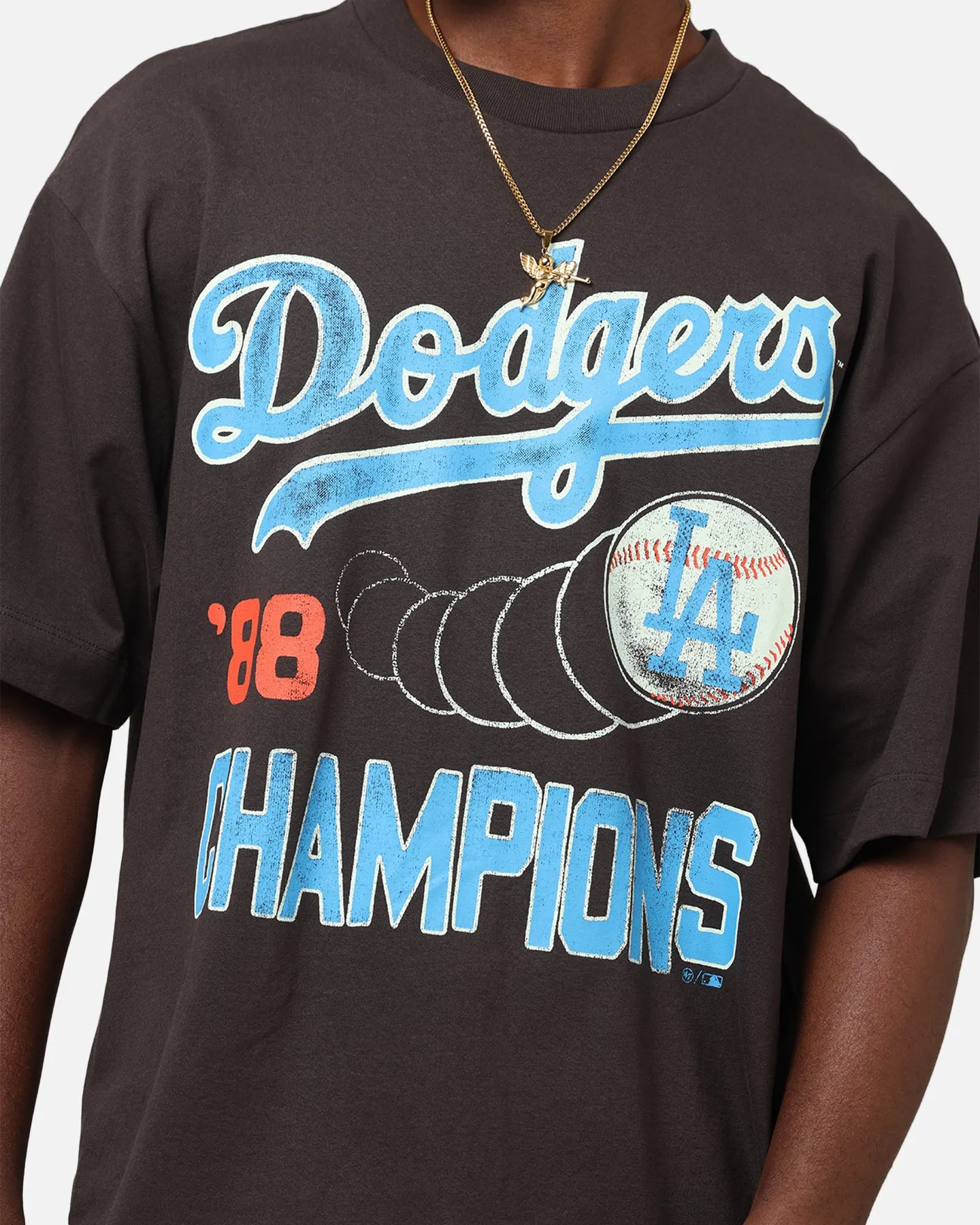 47 Brand Los Angeles Dodgers Sigma Foundation T-Shirt Dark Grey
