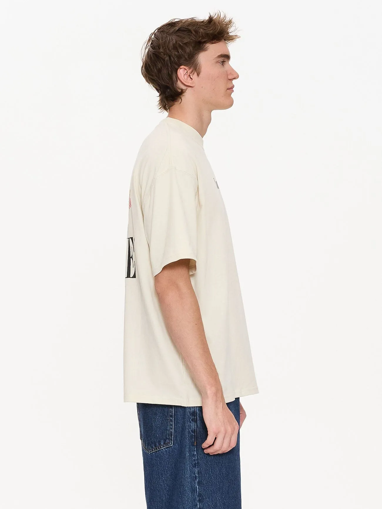 Adapt Box Fit Oversize Tee - Heritage White