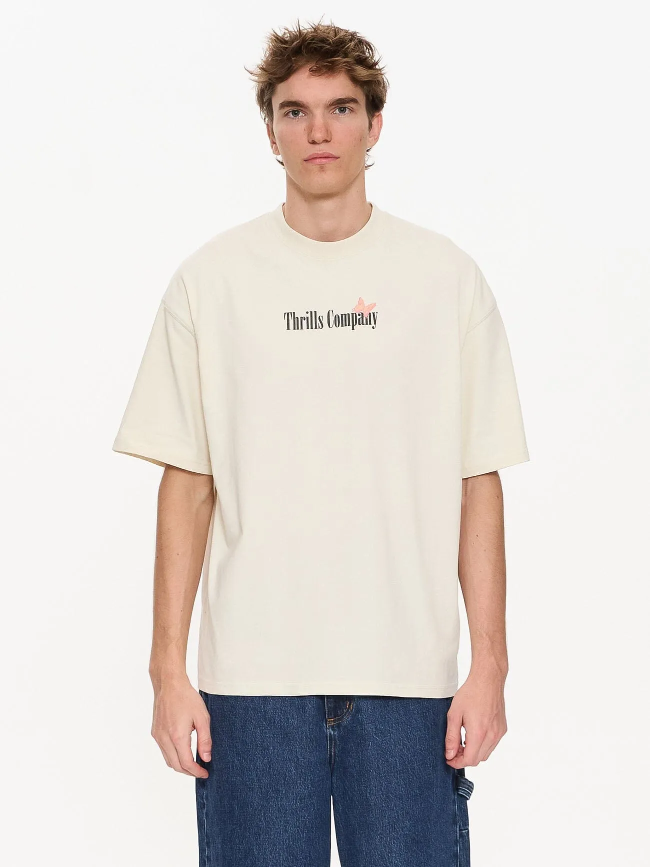 Adapt Box Fit Oversize Tee - Heritage White