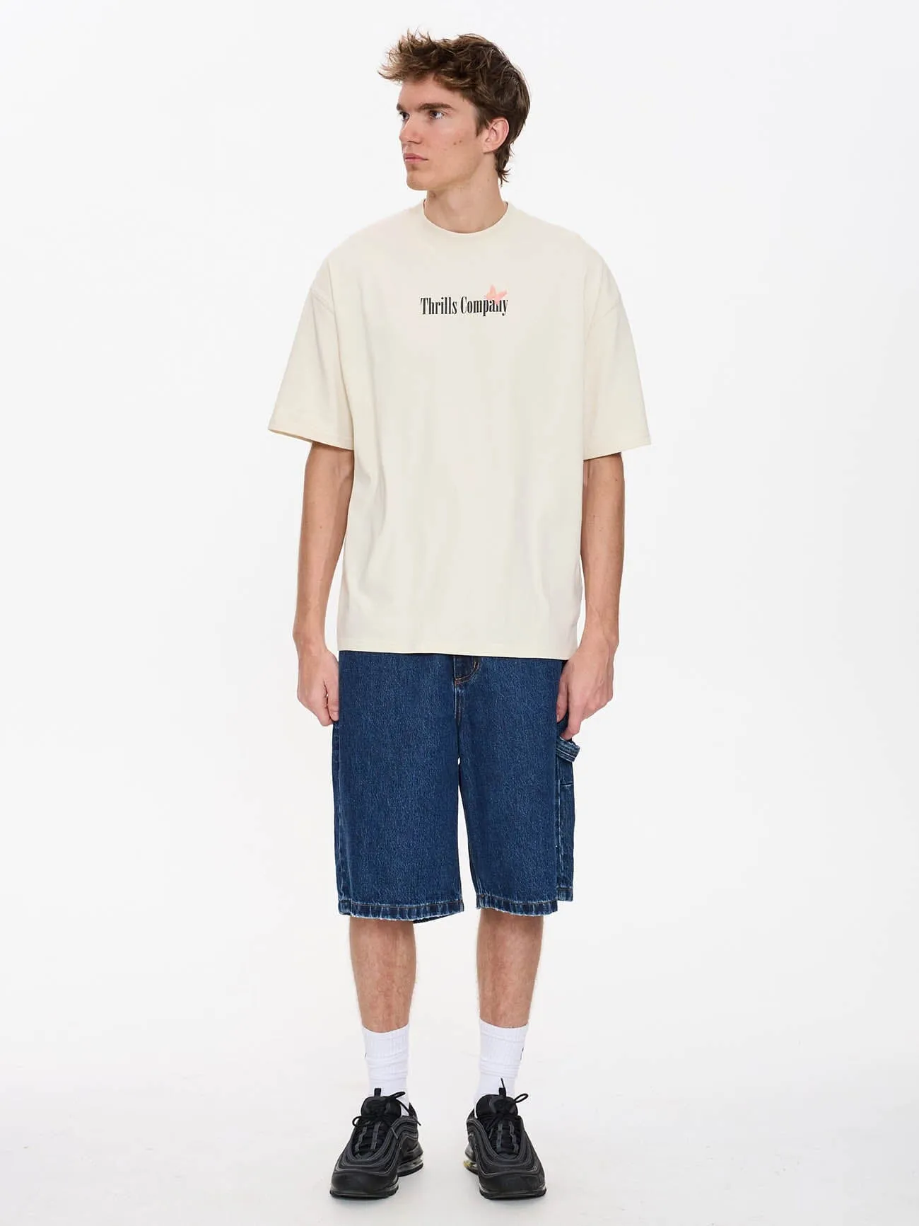 Adapt Box Fit Oversize Tee - Heritage White