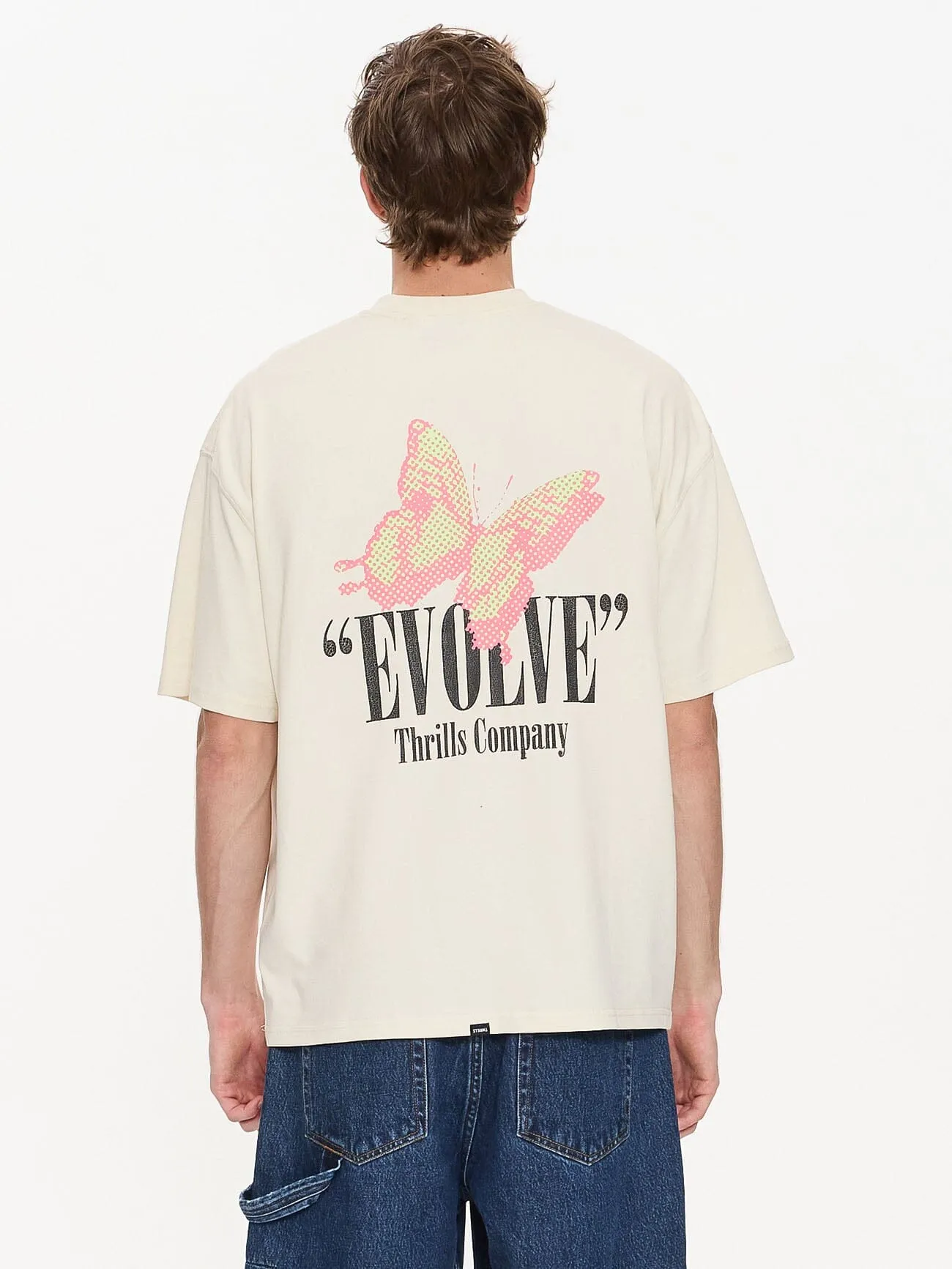 Adapt Box Fit Oversize Tee - Heritage White
