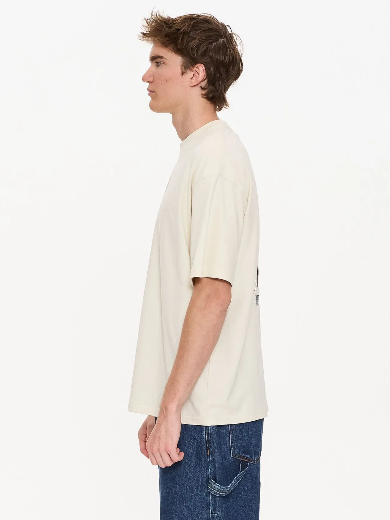 Adapt Box Fit Oversize Tee - Heritage White