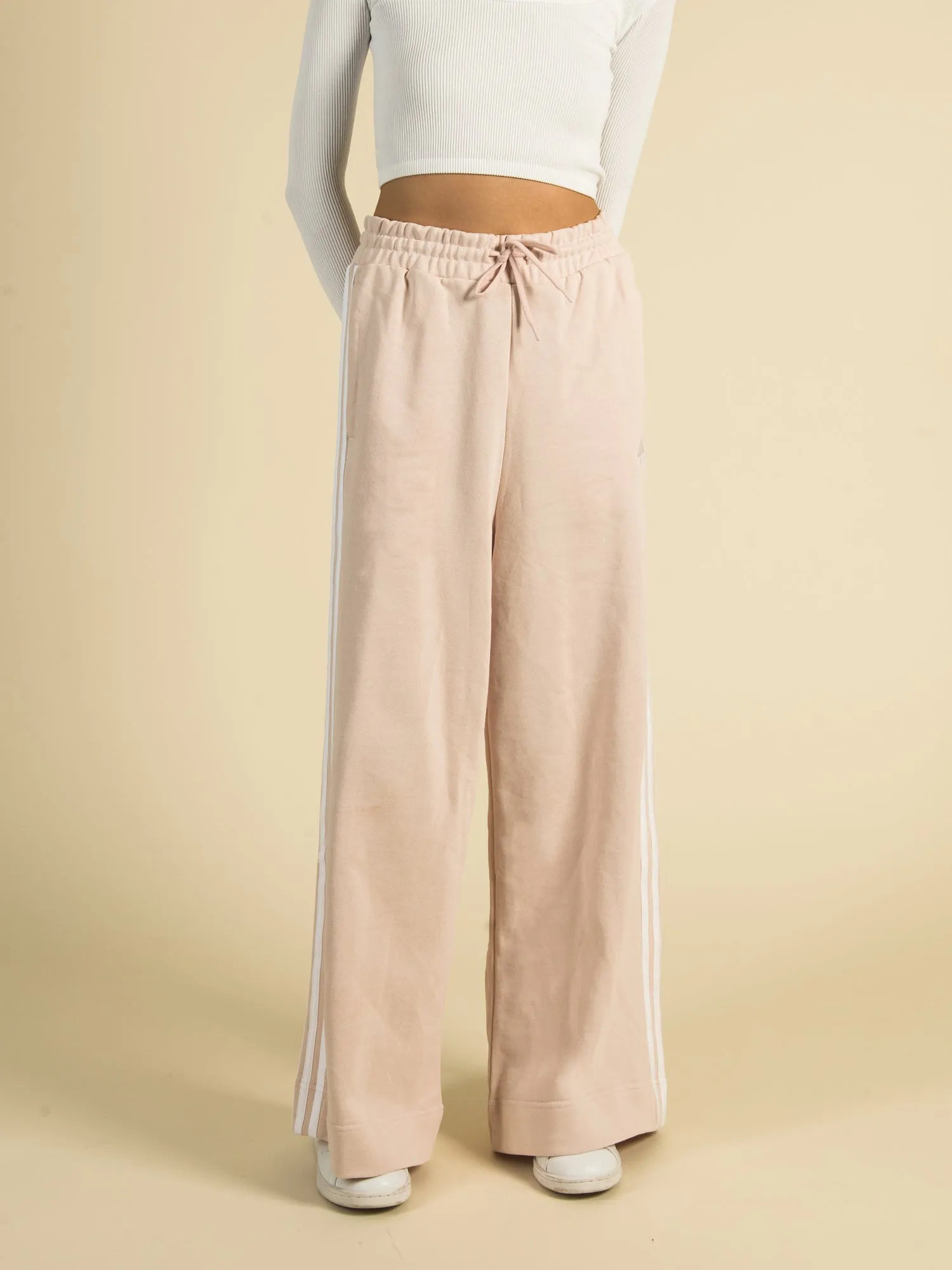 ADIDAS 3-STRIPES WIDELEG SWEATPANTS - CLEARANCE