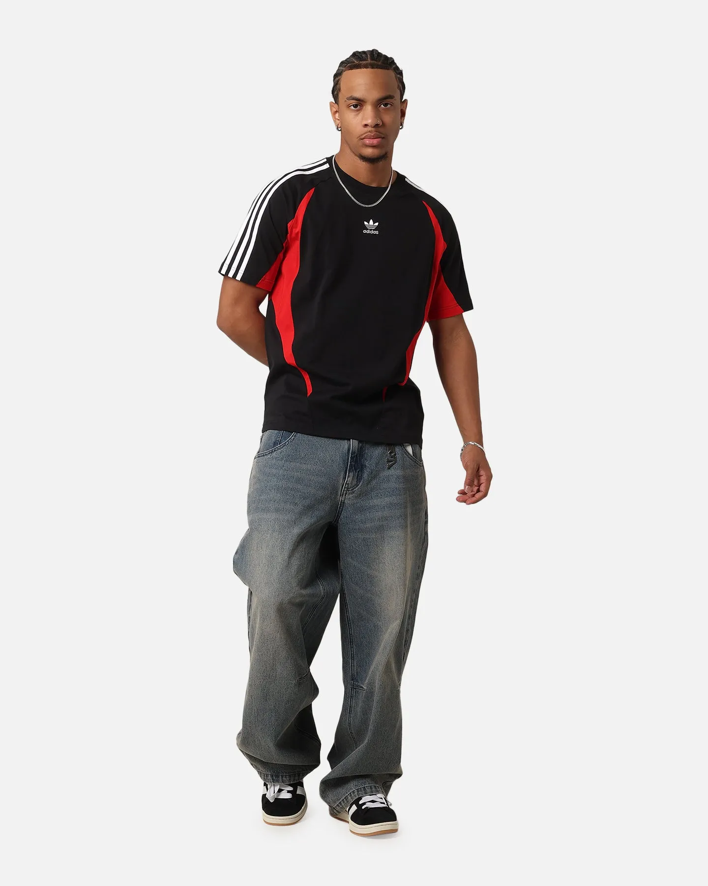 Adidas Archive T-Shirt Black/Better Scarlet