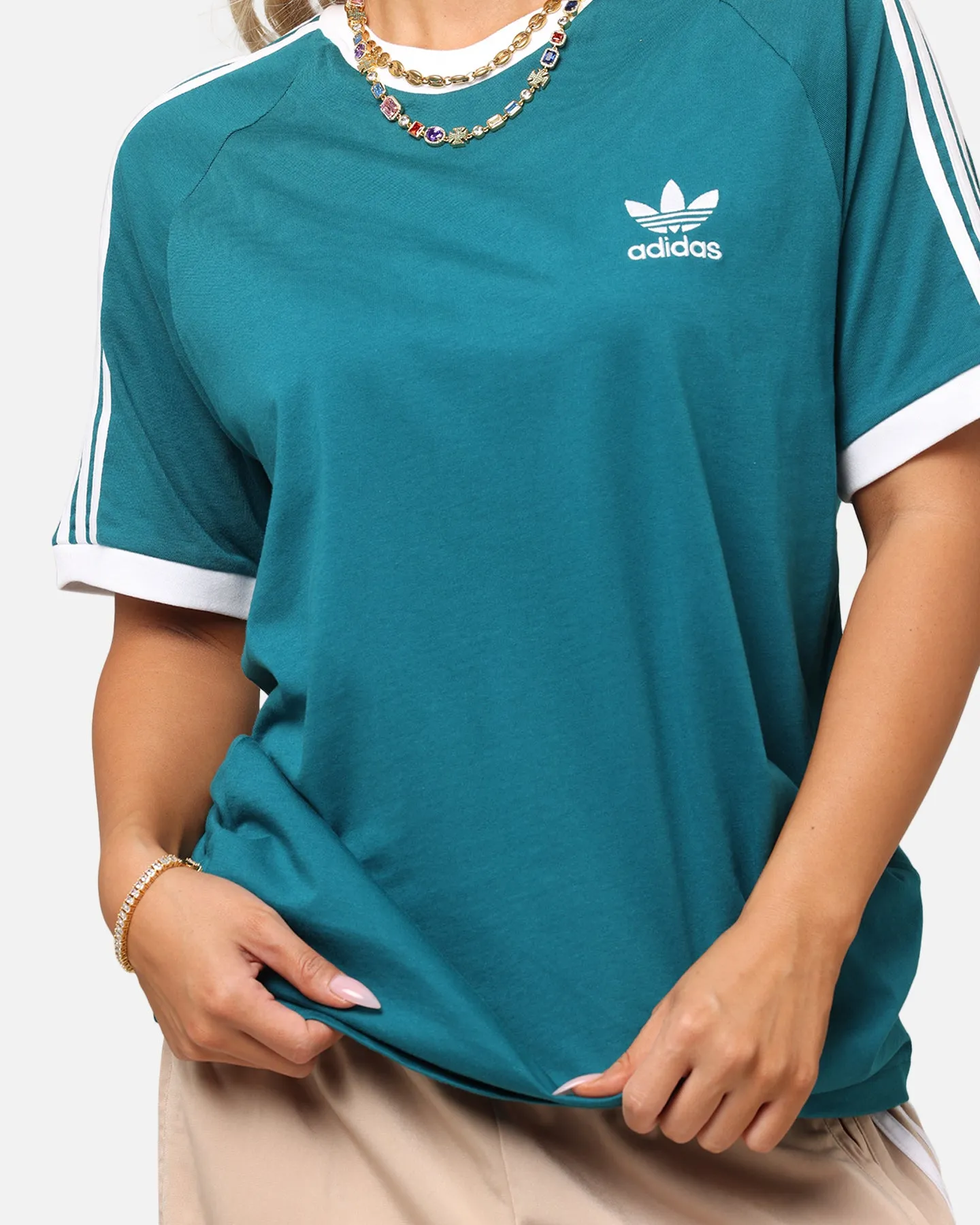 Adidas Classics 3-Stripes T-Shirt Teal