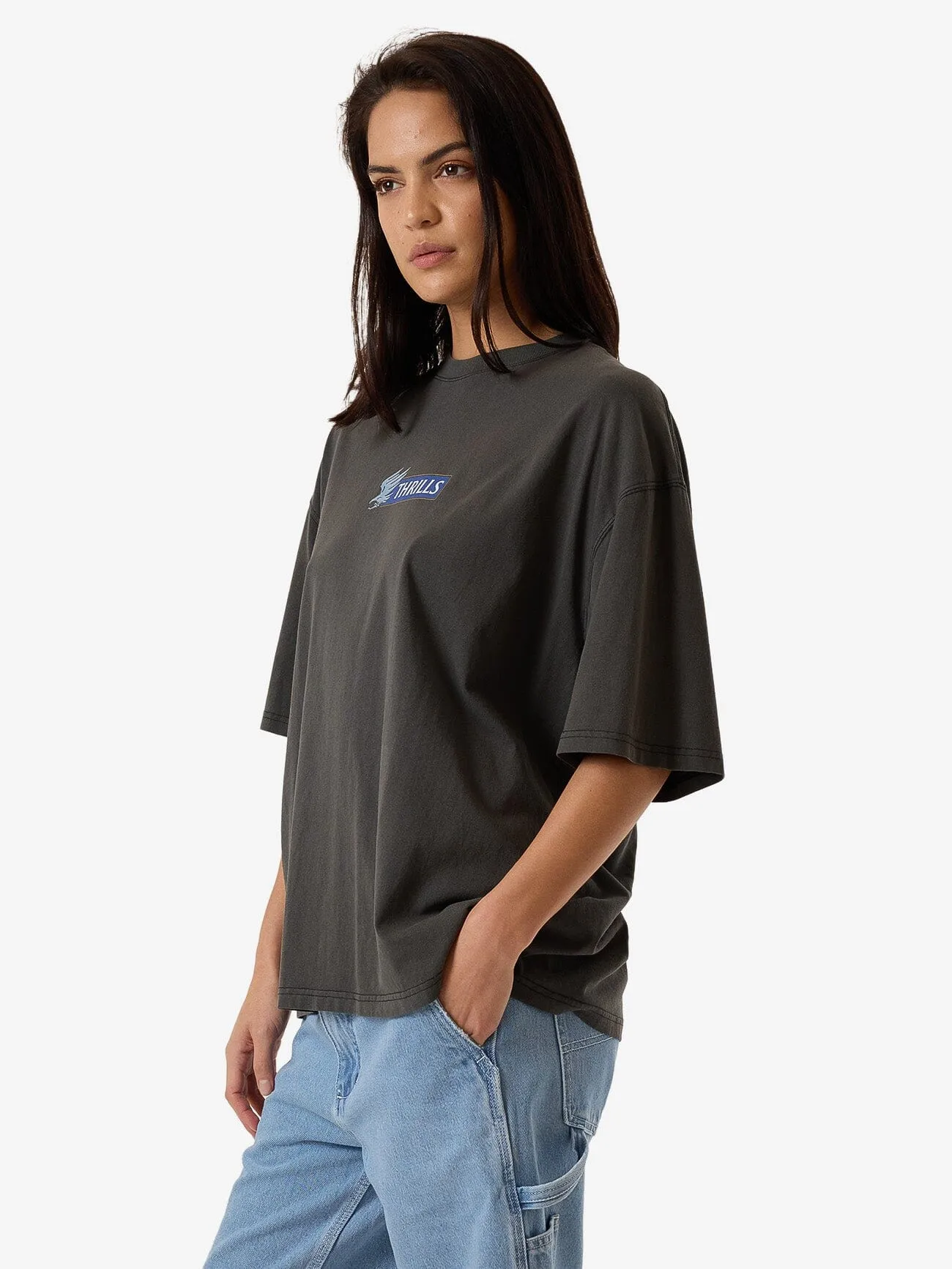 Allegiance Oversized Tee - Merch Black