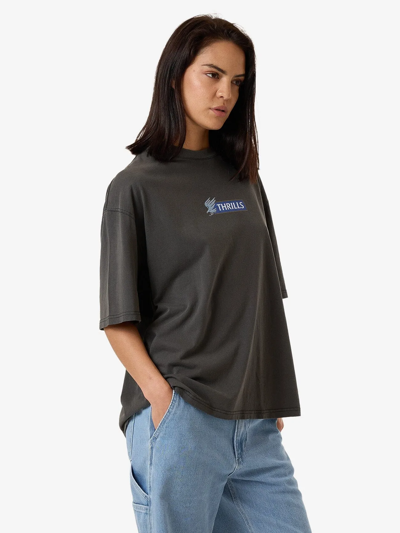 Allegiance Oversized Tee - Merch Black