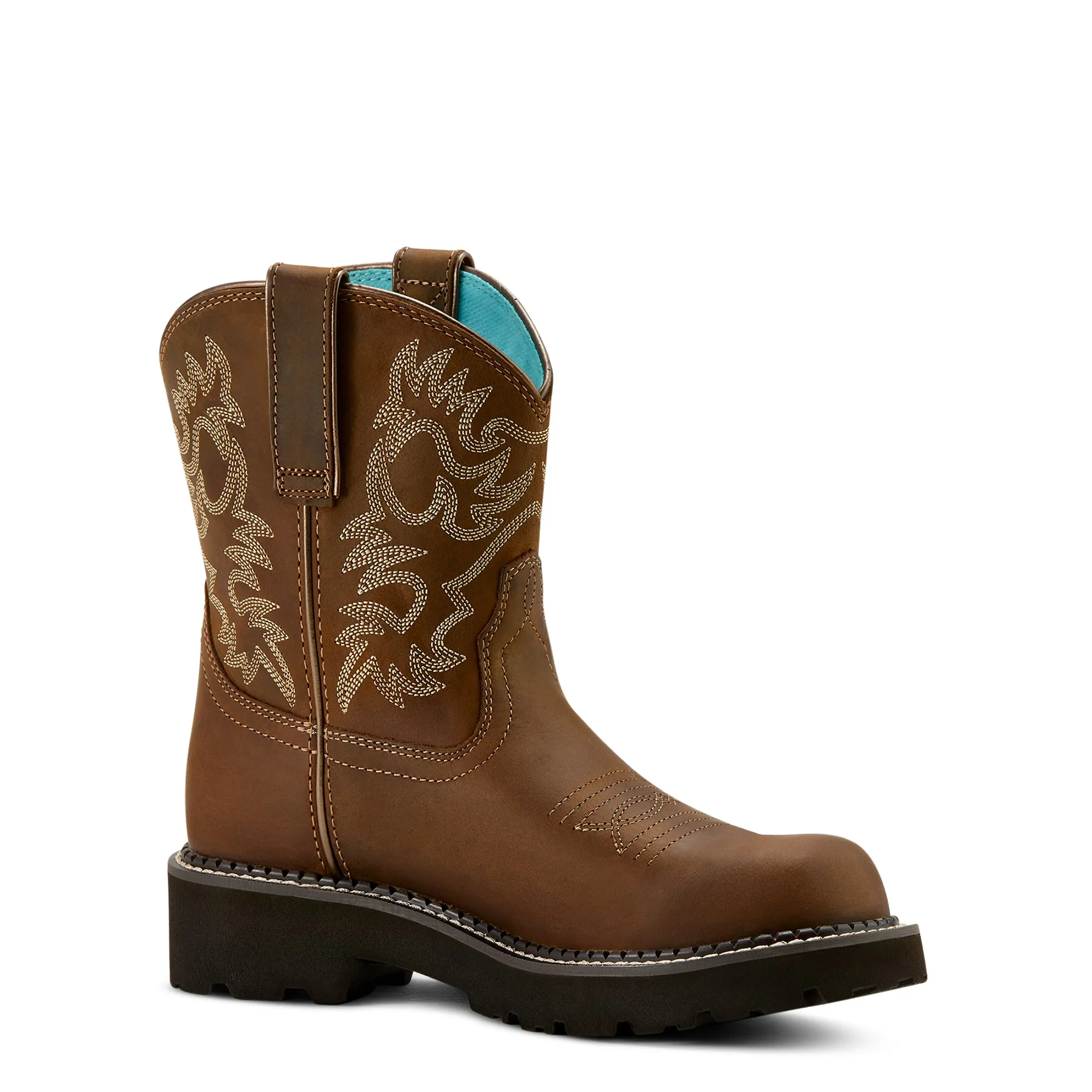 Ariat Ladies 10061281 Fatbaby Western Boots in Sassy Brown