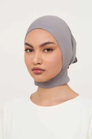 Bamboo Jersey Mini Full Coverage Undercap - Frost Grey