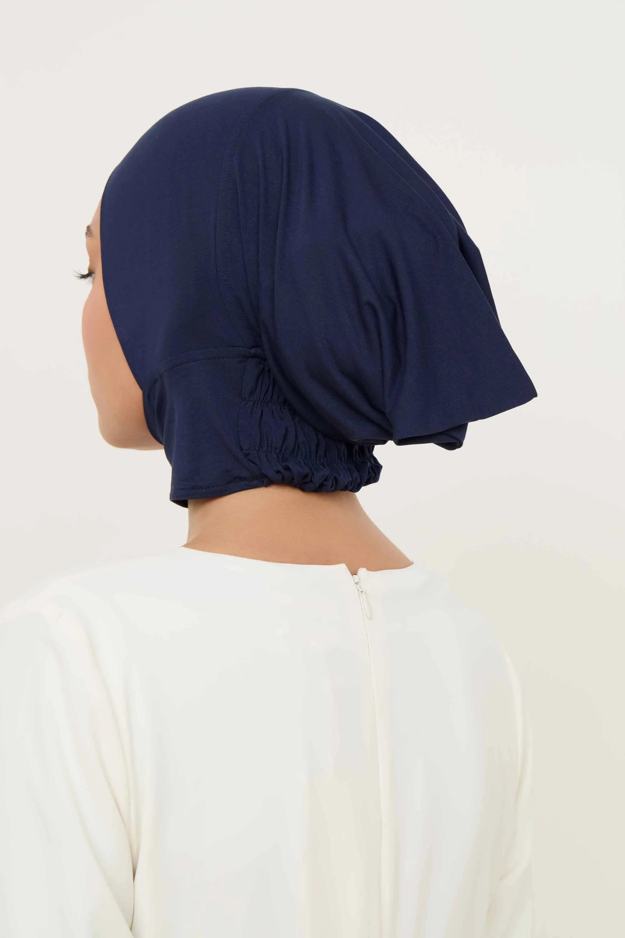 Bamboo Jersey Mini Full Coverage Undercap - Navy