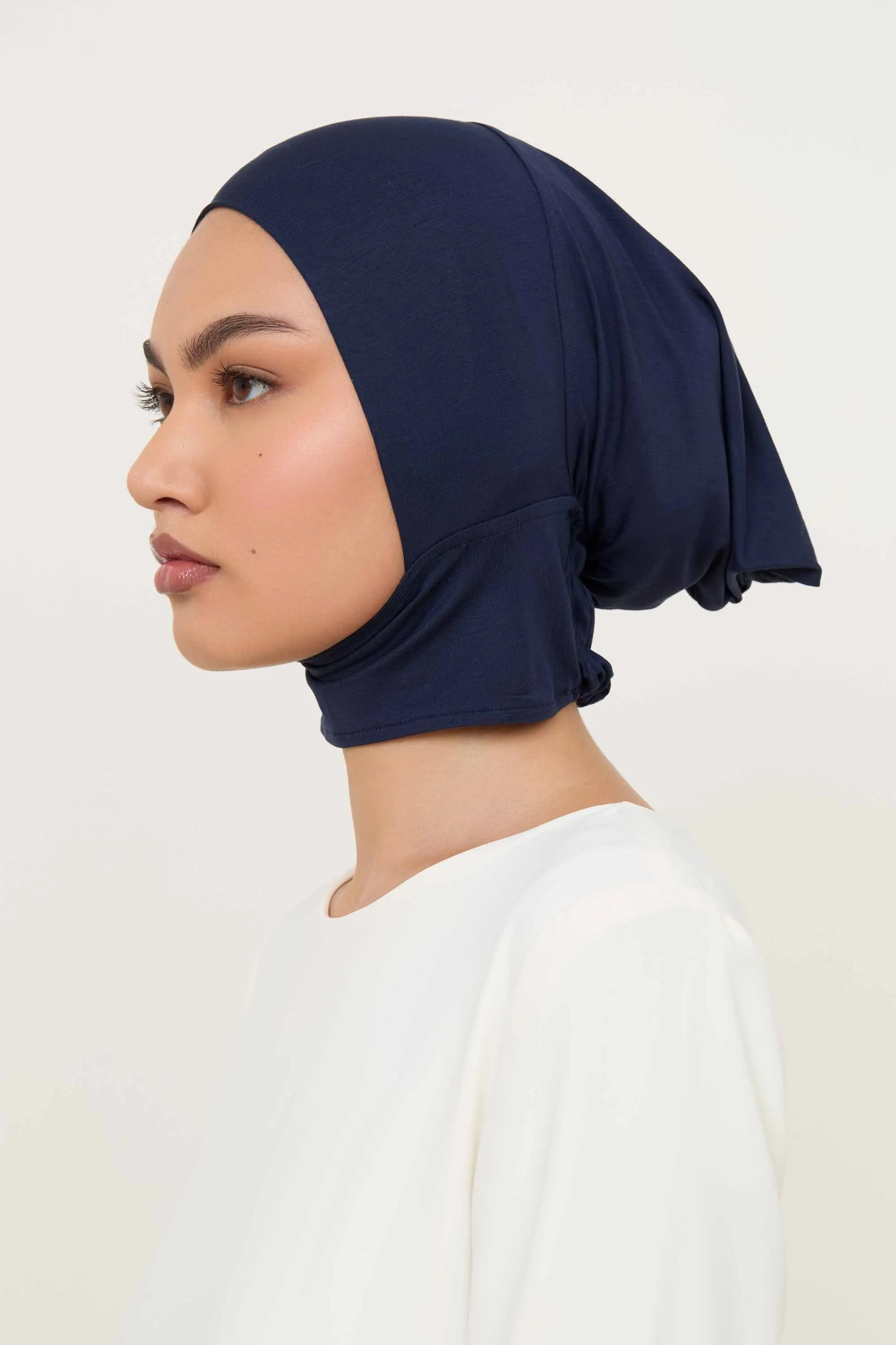 Bamboo Jersey Mini Full Coverage Undercap - Navy