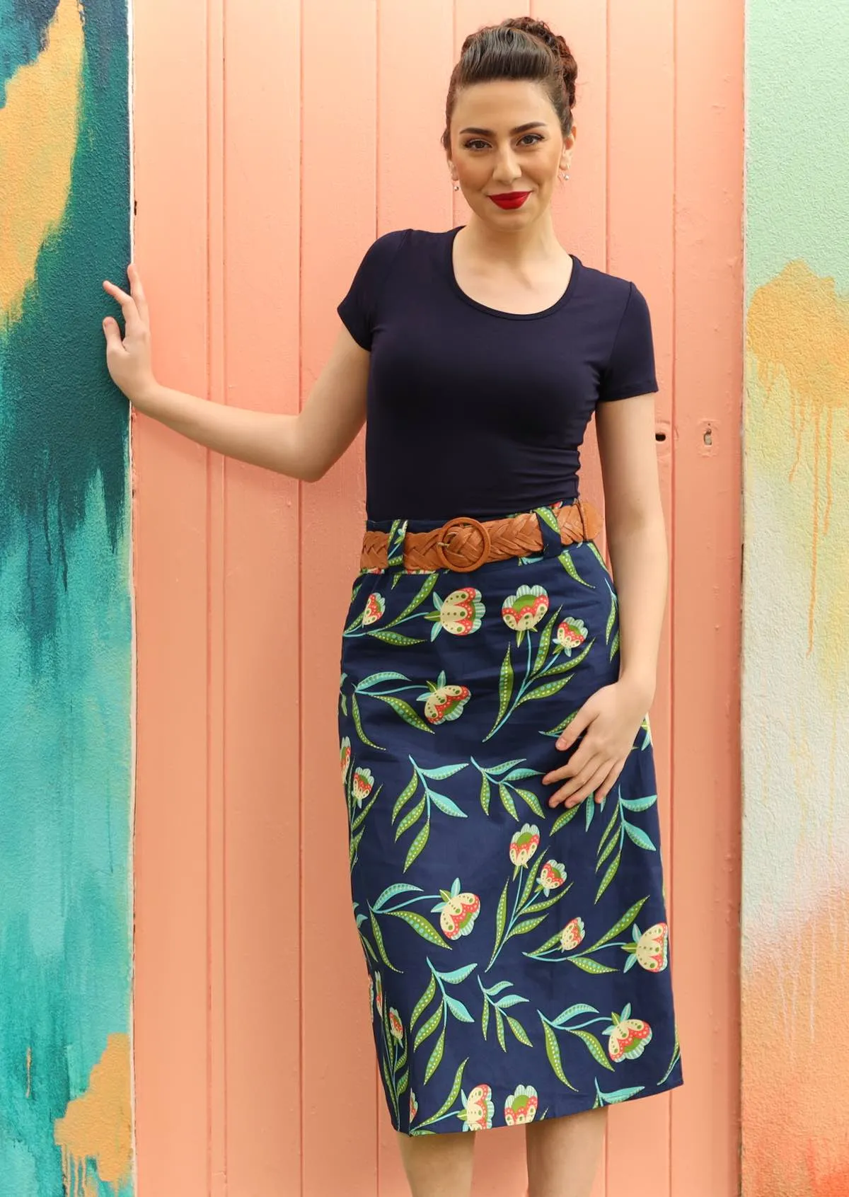 Belt Loop Skirt Midnight Reverie