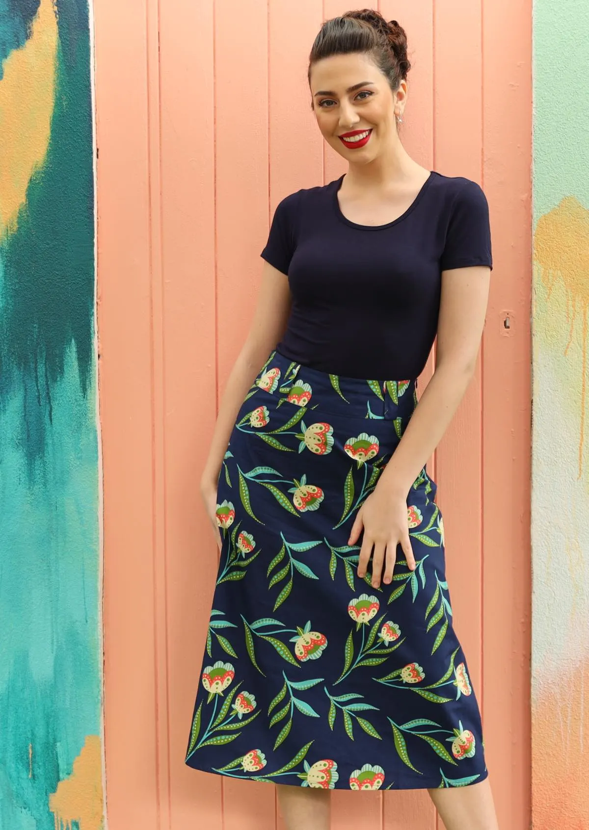 Belt Loop Skirt Midnight Reverie