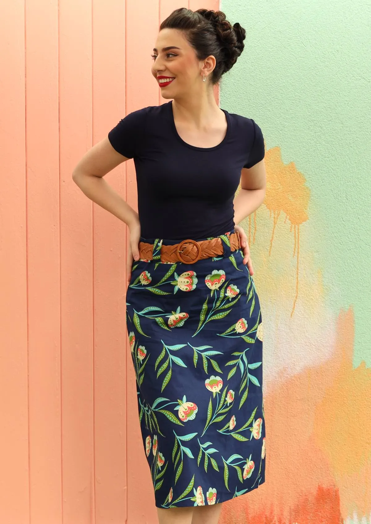 Belt Loop Skirt Midnight Reverie