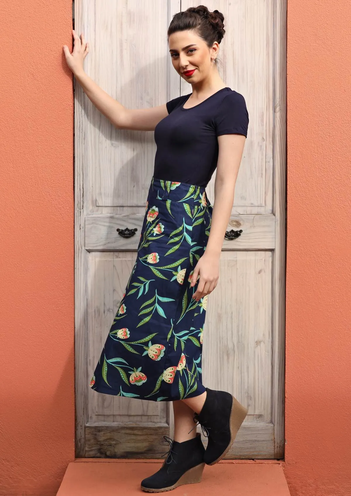 Belt Loop Skirt Midnight Reverie