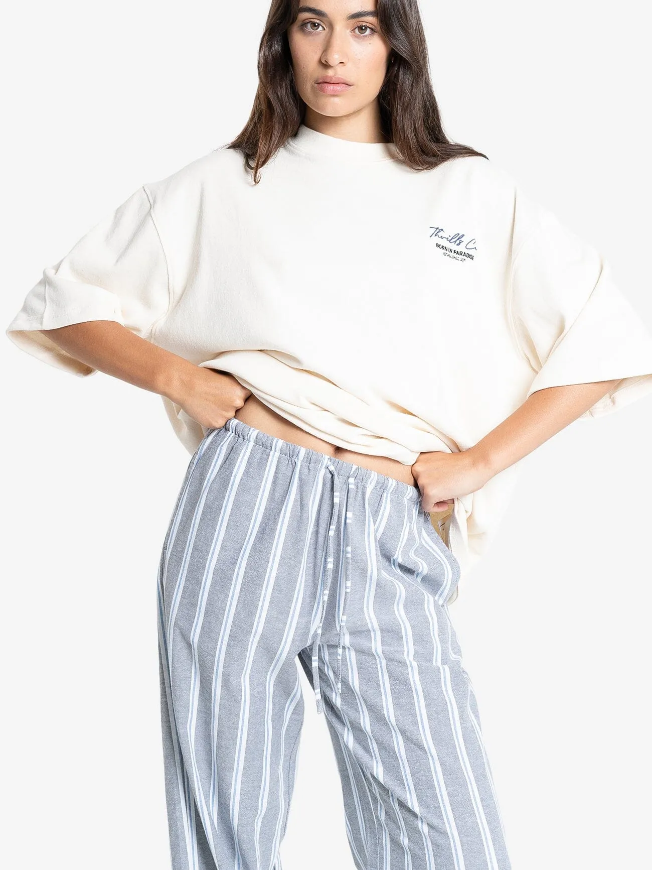 Bex Drawstring Pant - Charcoal