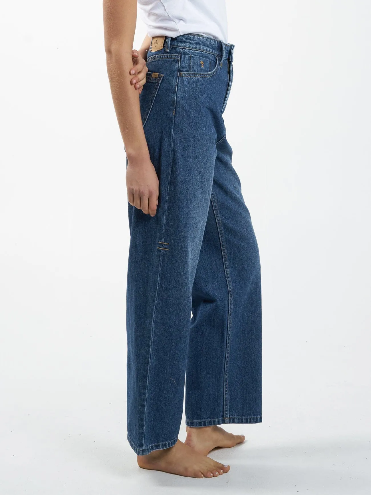 Billie High Rise Baggy Jean - Roadhouse Blue
