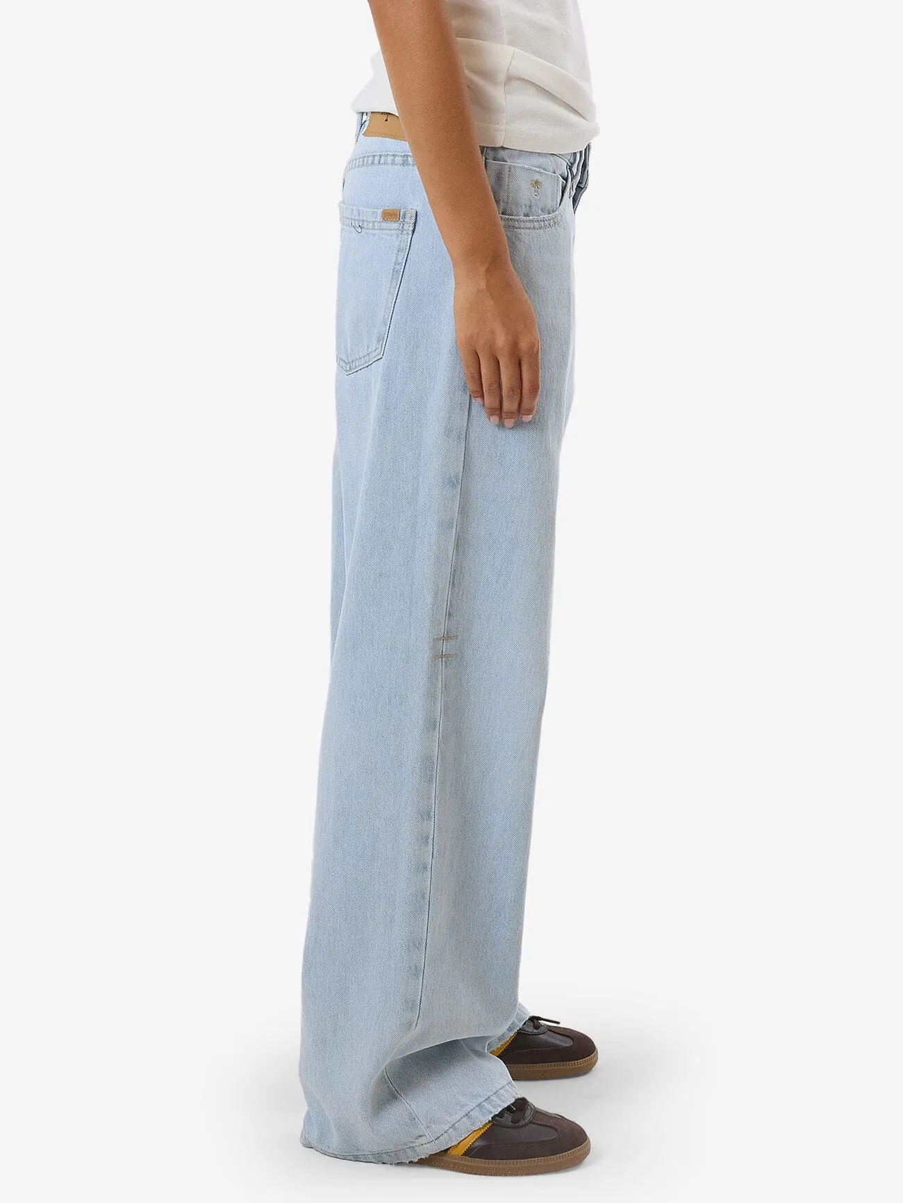 Billie Low Rise Baggy Jean - Light Ash Blue