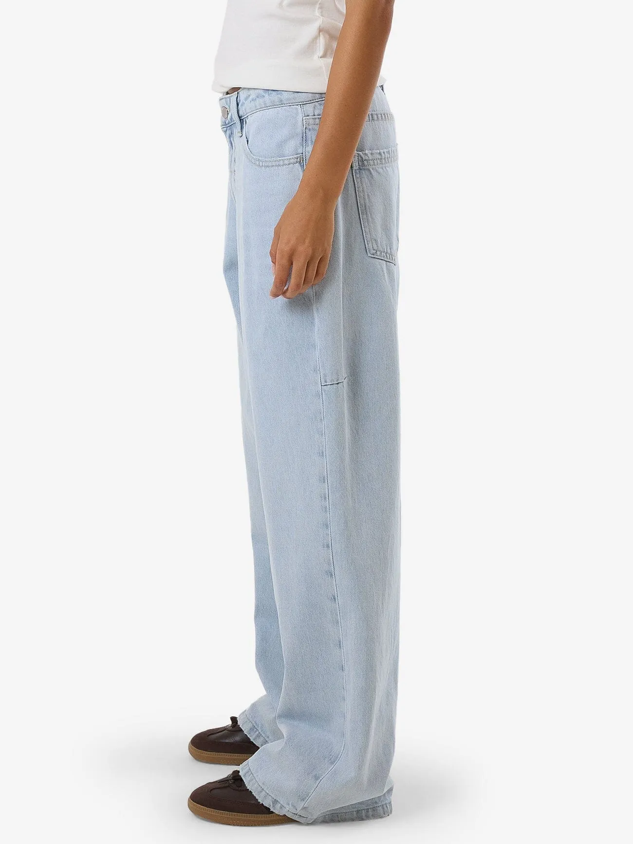 Billie Low Rise Baggy Jean - Light Ash Blue