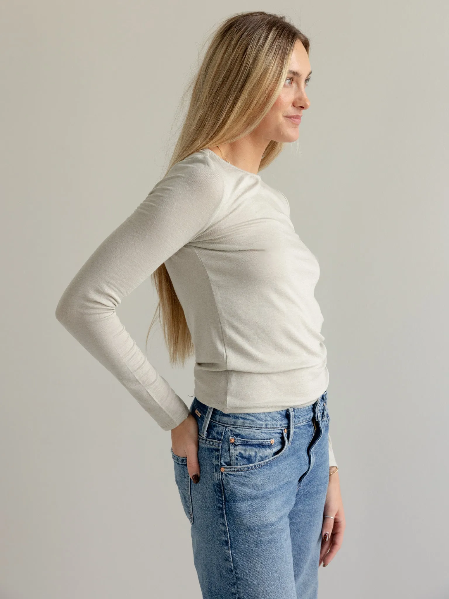 Brandy Long Sleeve - Bone