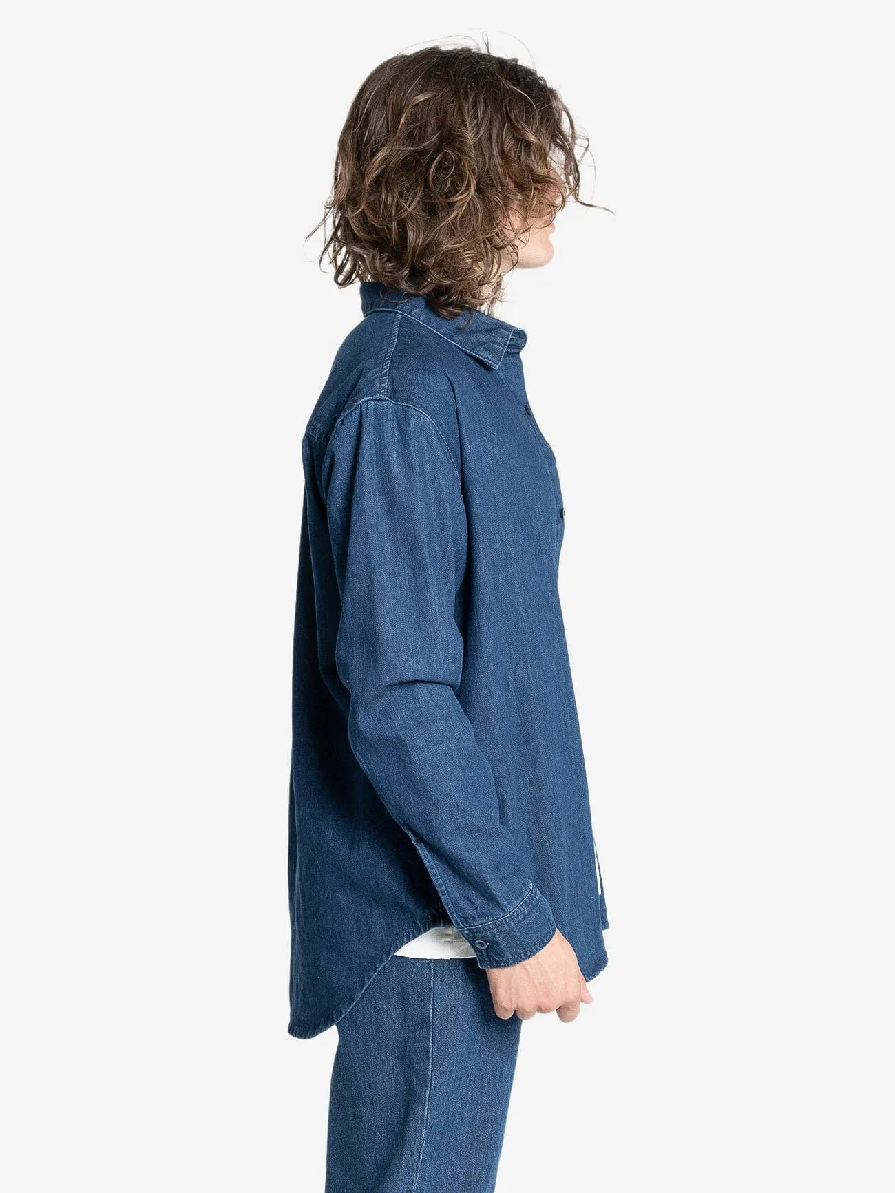 Canyon Long Sleeve Shirt - Double Indigo Rinse