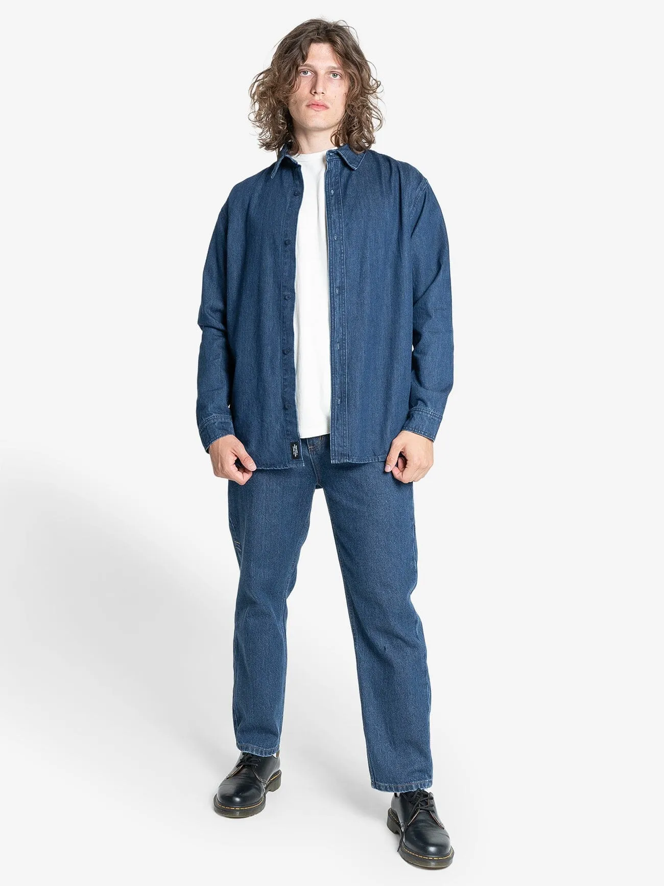 Canyon Long Sleeve Shirt - Double Indigo Rinse