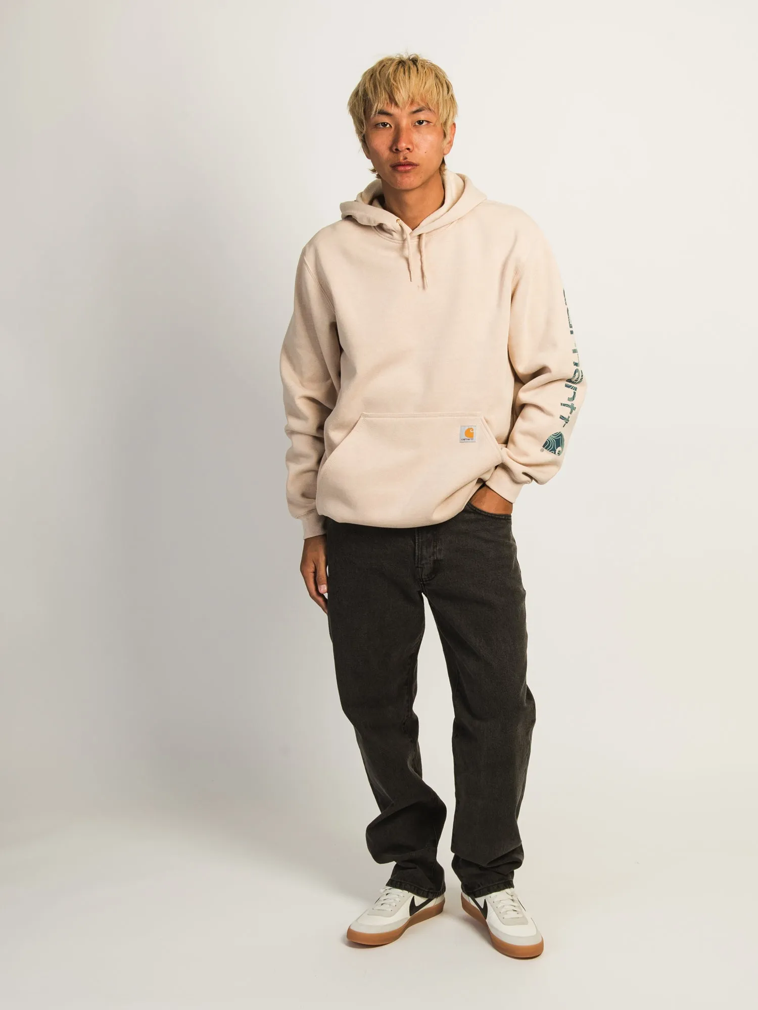 CARHARTT CARHARTT SLEEVE PULLOVER HOODIE - BEACH