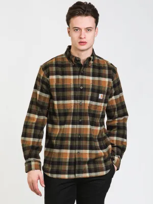 CARHARTT MIDWEIGHT FLANNEL LONG SLEEVE SHIRT - CLEARANCE