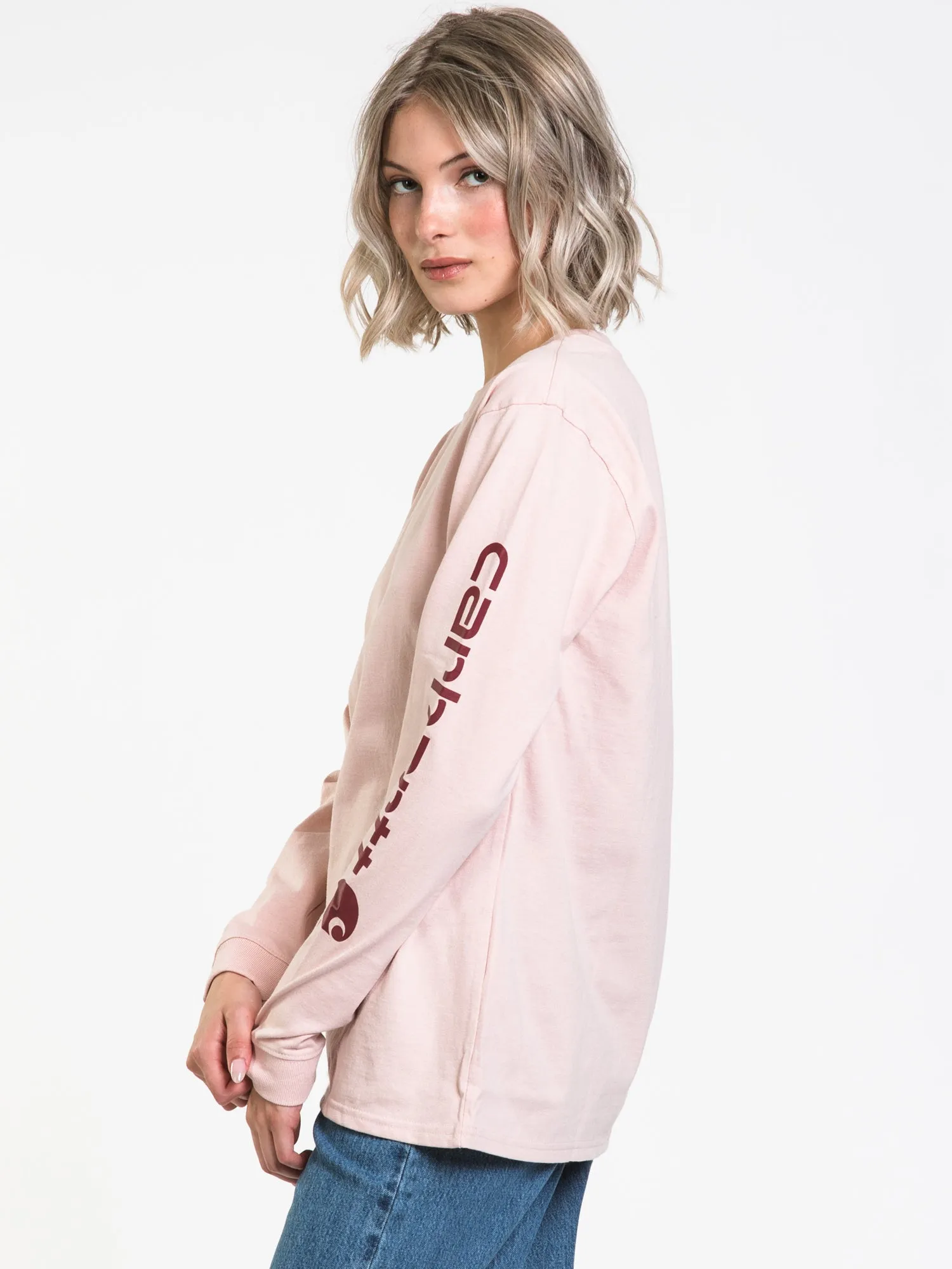 CARHARTT SLEEVE LOGO LONG SLEEVE TEE  - CLEARANCE