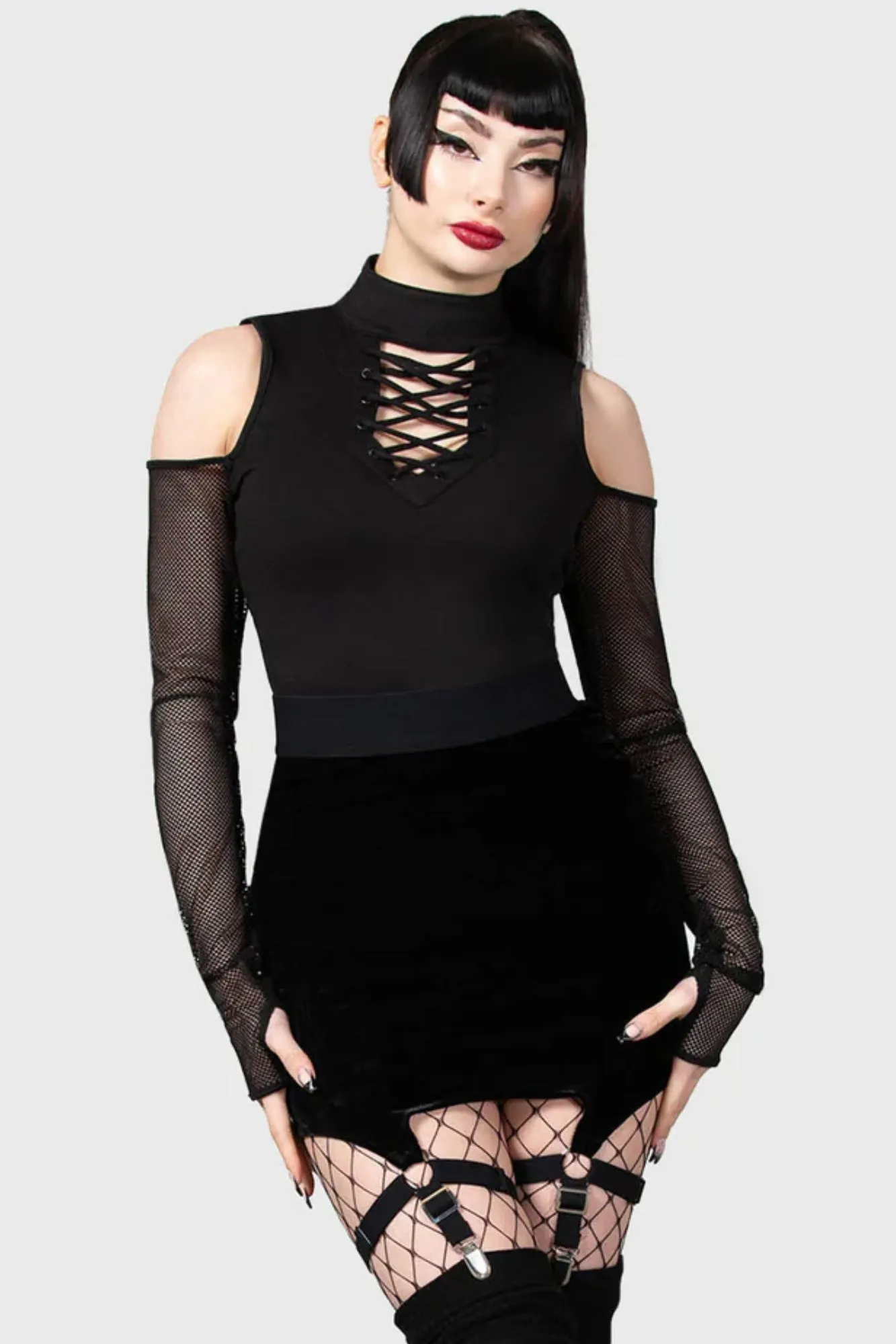 Cassandra Velvet Mini Skirt [B]