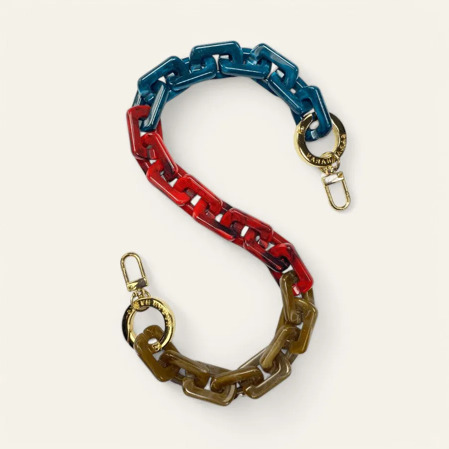 Clementine Strap | Mixed Colour with Gold hardware