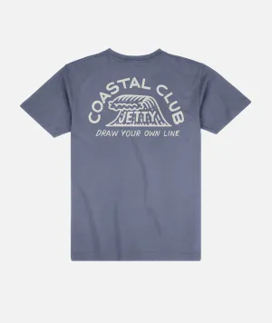 Coastal Club Pocket Tee - Fog