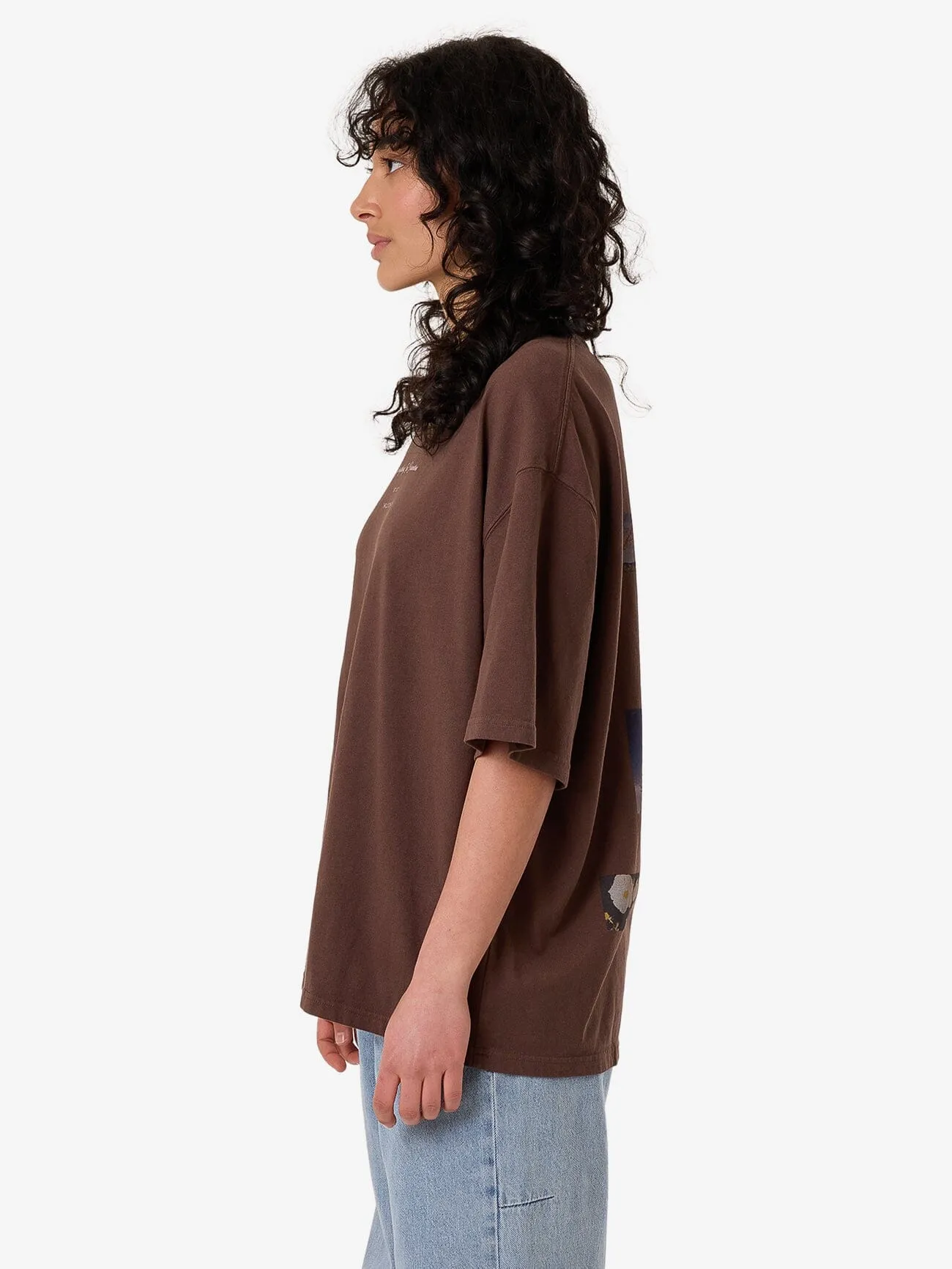 Dalia Oversized Tee - Coffee