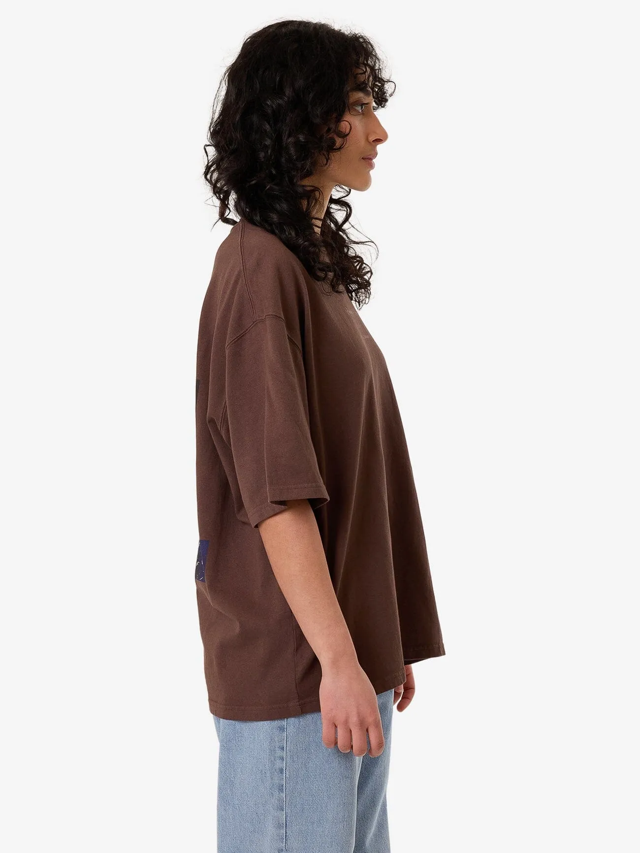 Dalia Oversized Tee - Coffee