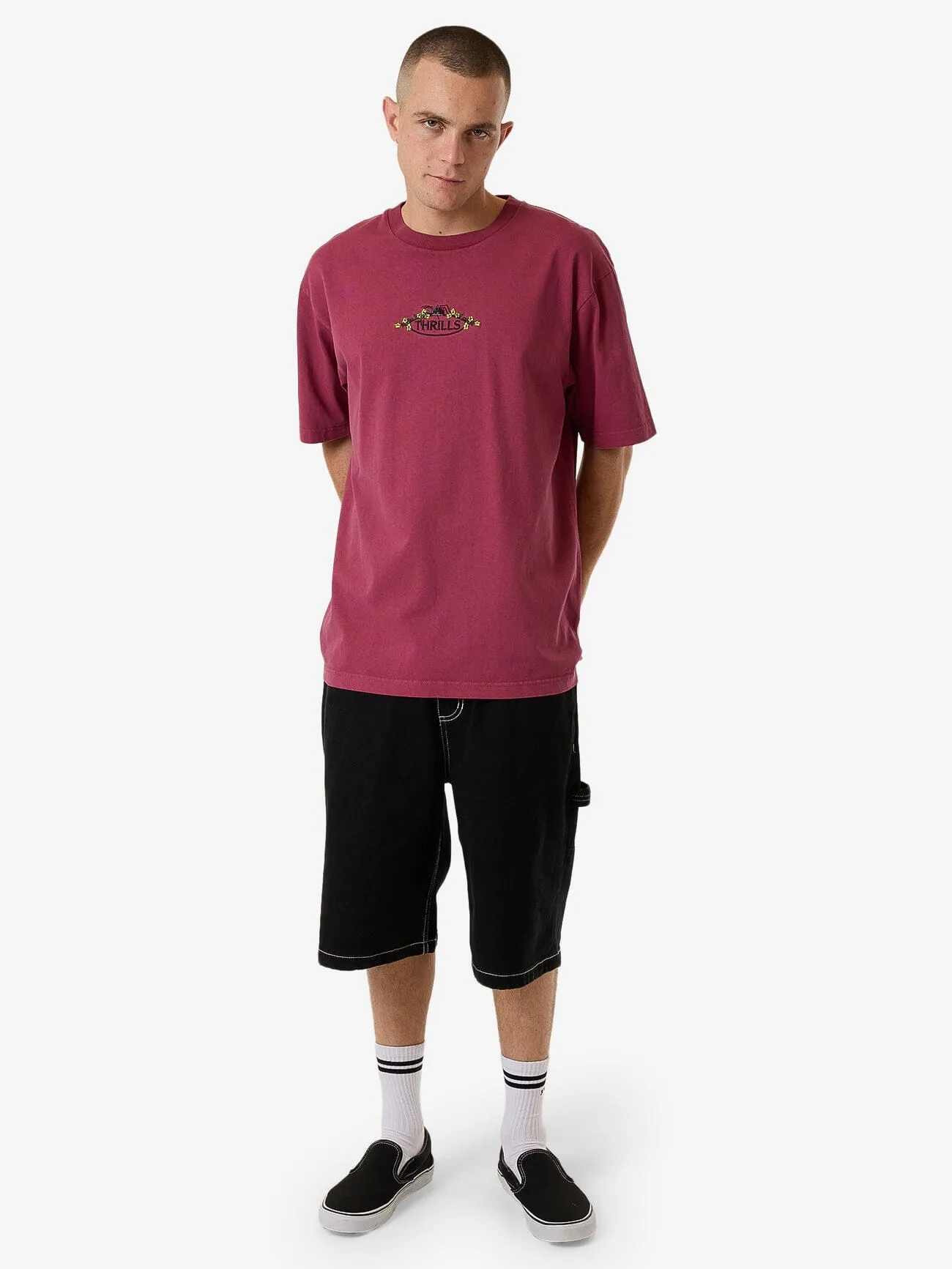 Deadly Garden Oversize Fit Tee - Hawthorn Rose
