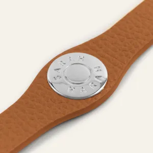 Deco Logo Mini | Tan with Silver hardware