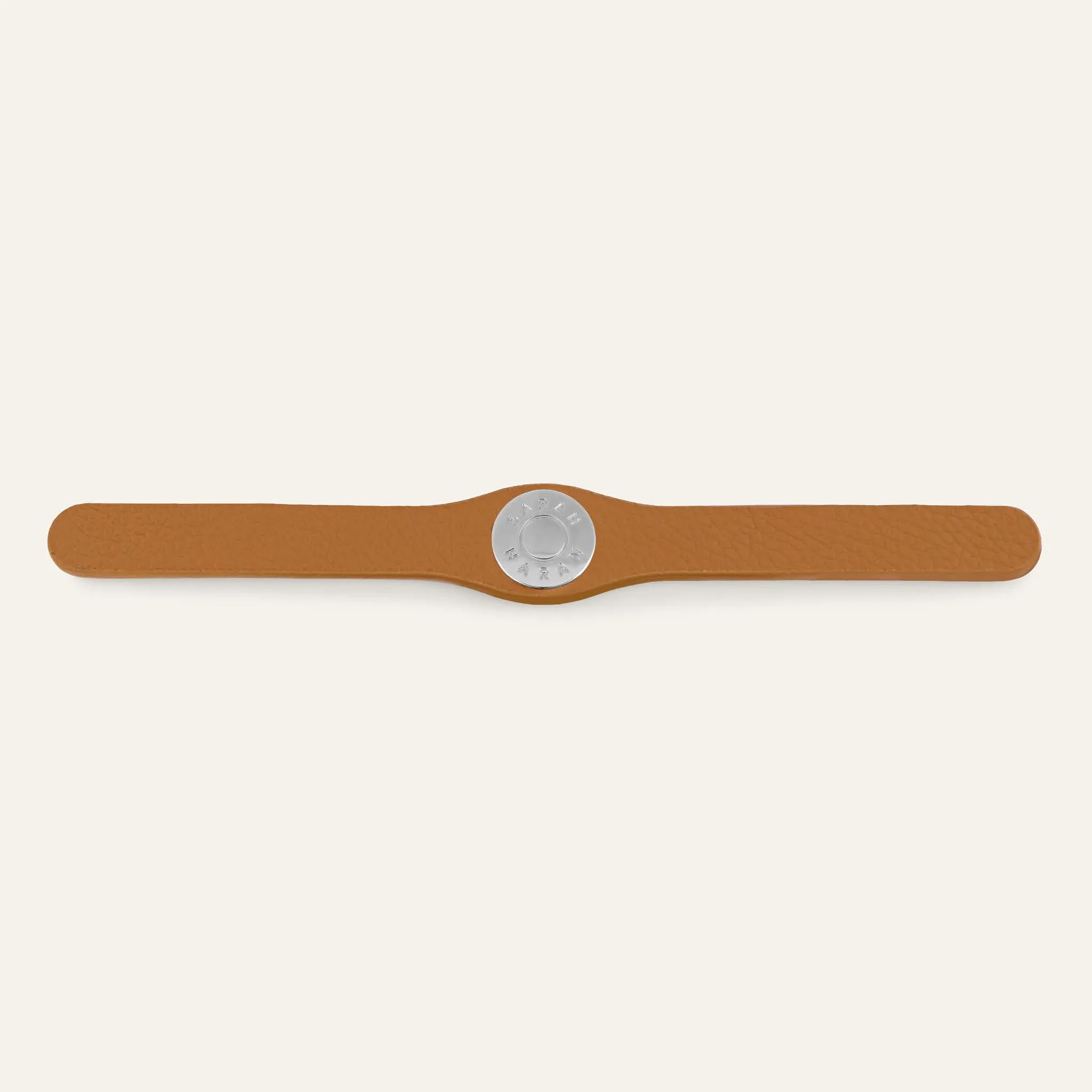 Deco Logo | Tan with Silver hardware