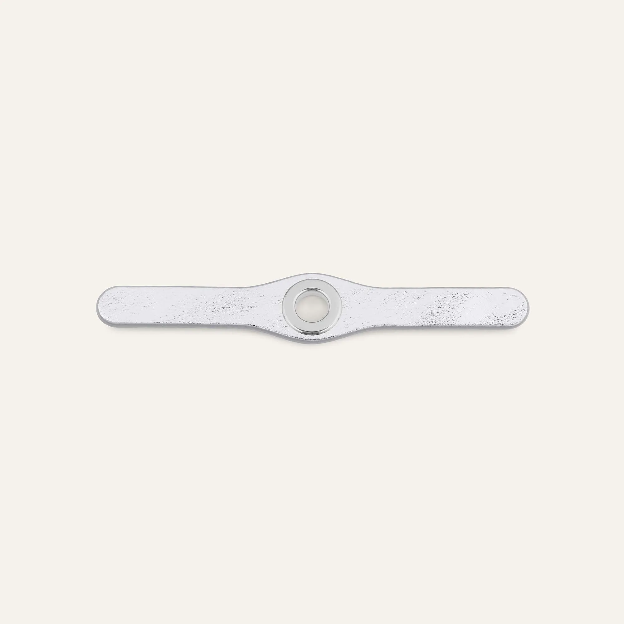 Deco Mini | Metallic Silver with Silver hardware