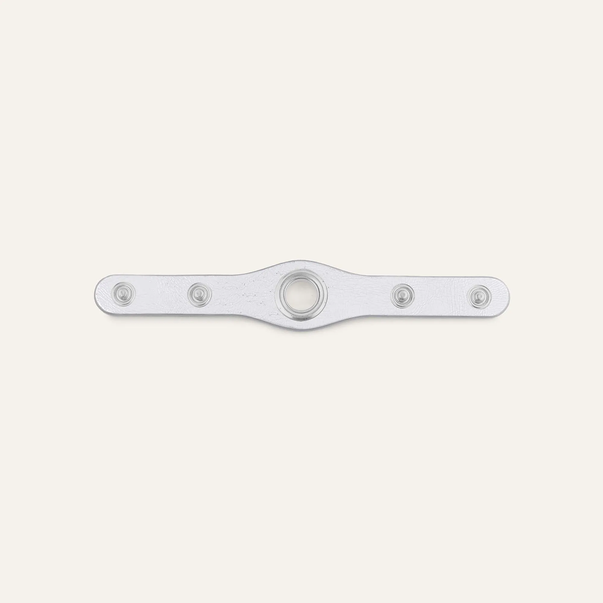 Deco Mini | Metallic Silver with Silver hardware