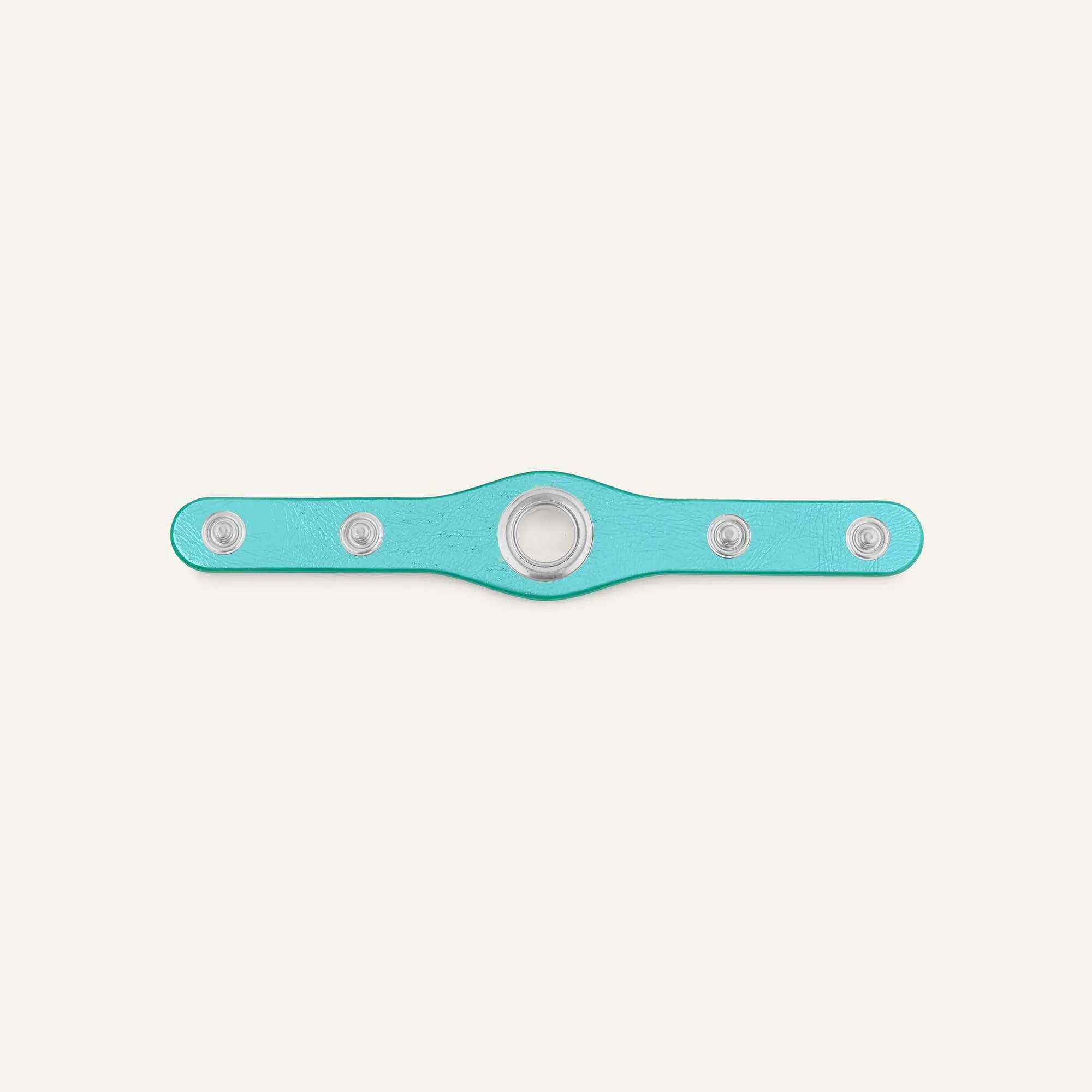 Deco Mini | Metallic Turquoise with Silver hardware