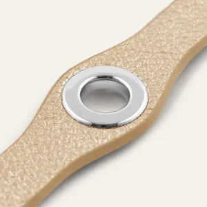 Deco Mini | Shimmer Metallic Gold with Silver hardware