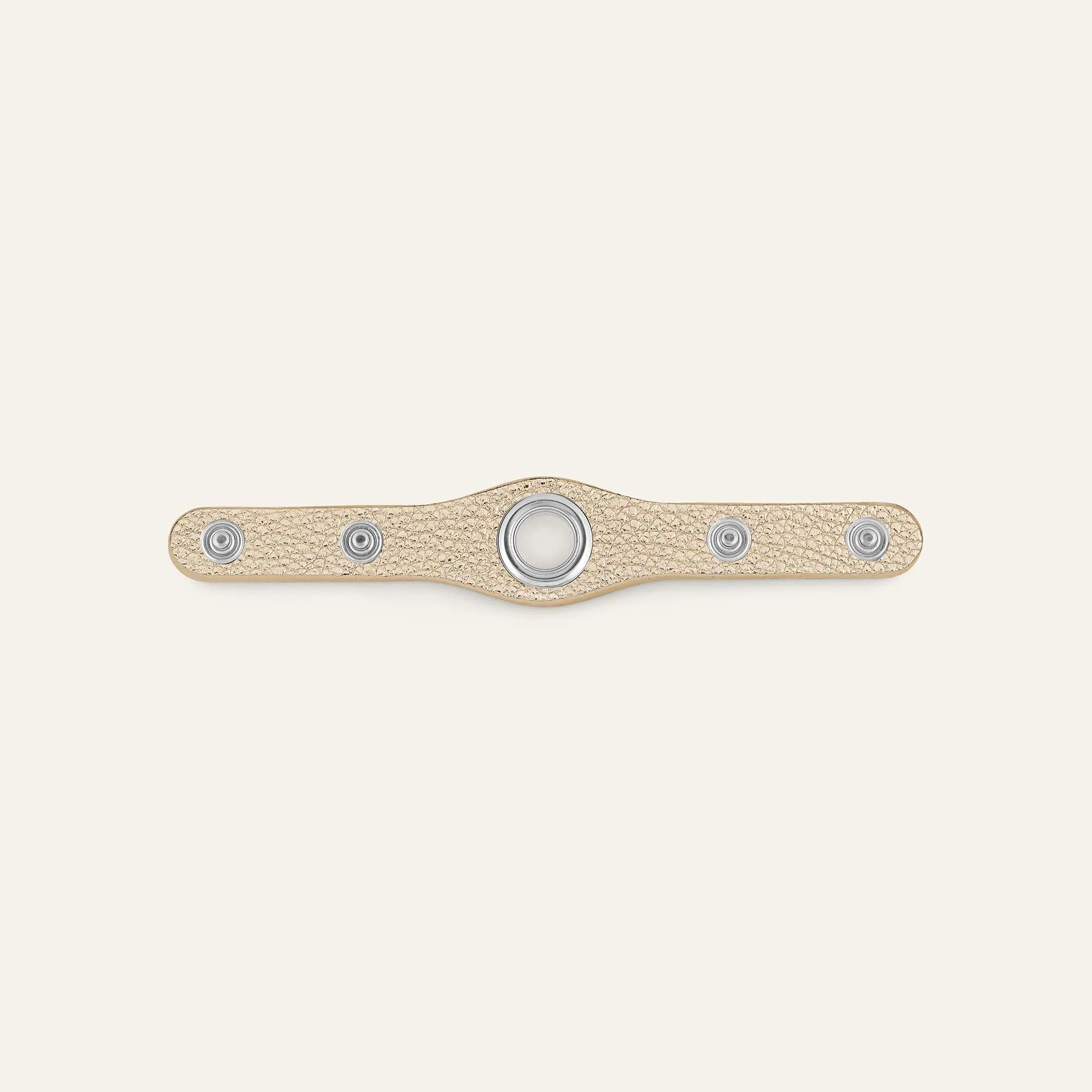 Deco Mini | Shimmer Metallic Gold with Silver hardware