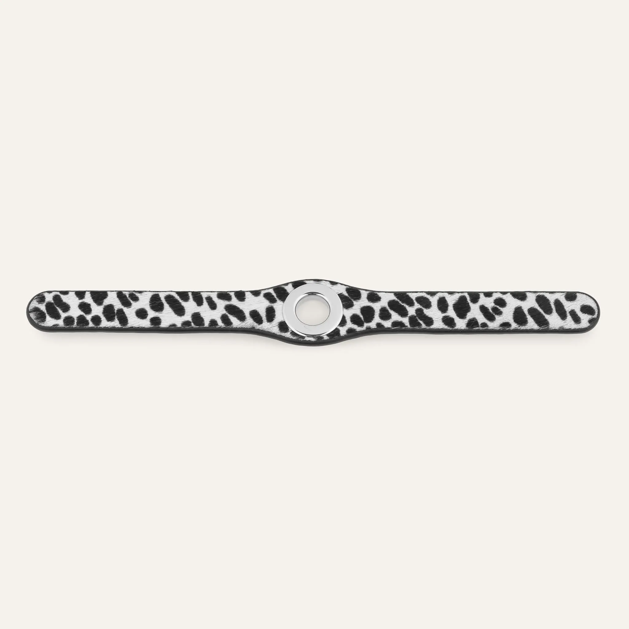 Deco Popper | Dalmatian Spot with Silver hardware