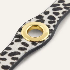 Deco Stud | Dalmatian Spot with Gold hardware
