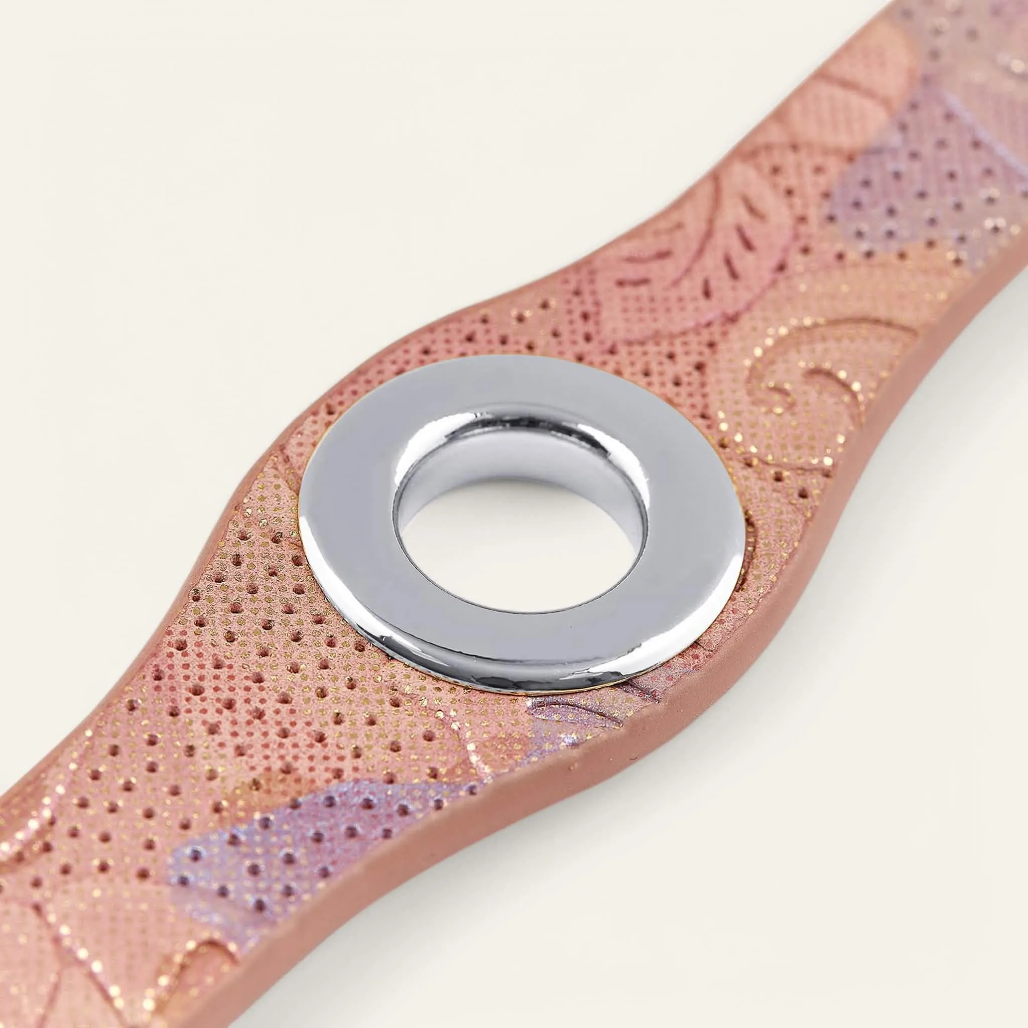 Deco Stud | Garden of Roses with Silver hardware