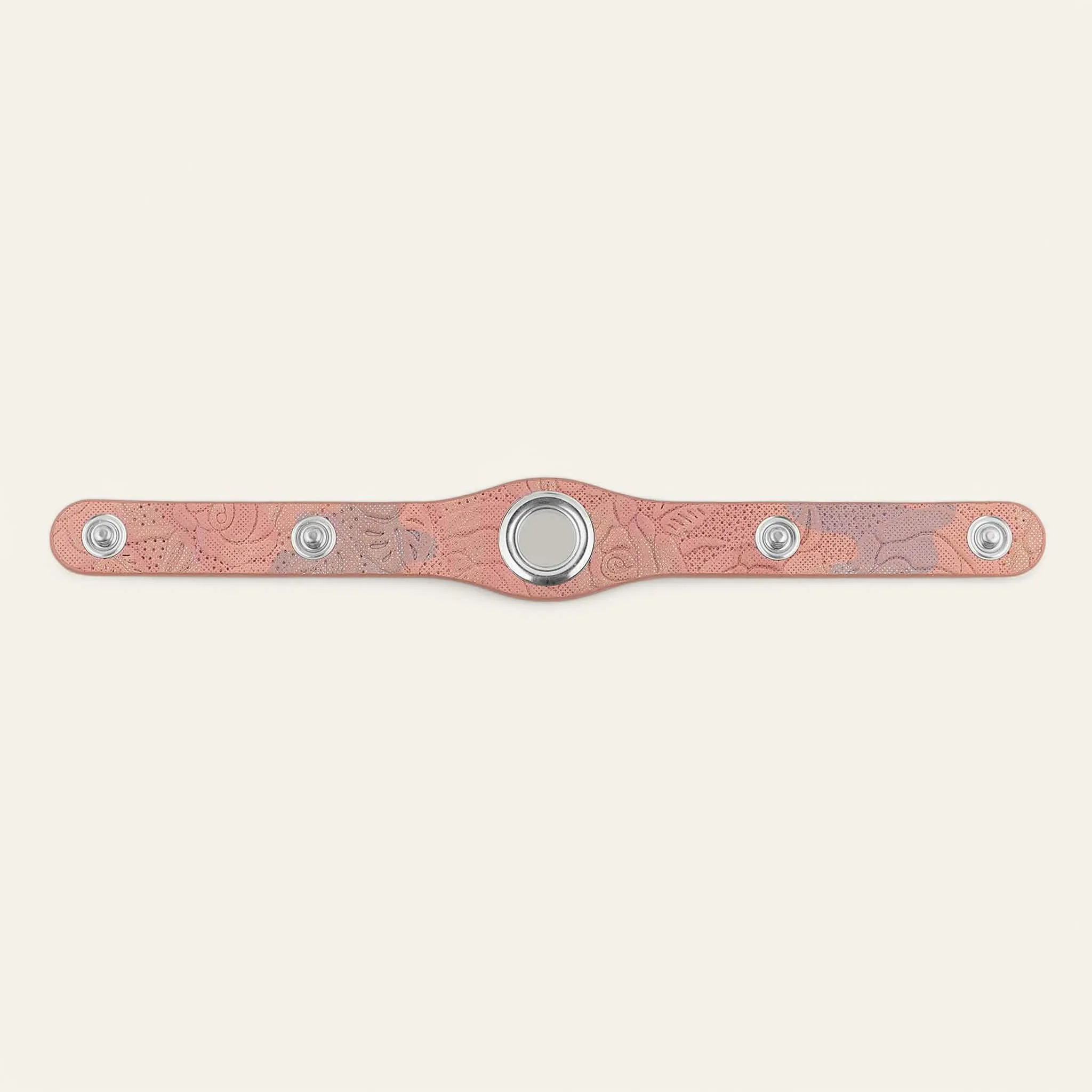 Deco Stud | Garden of Roses with Silver hardware
