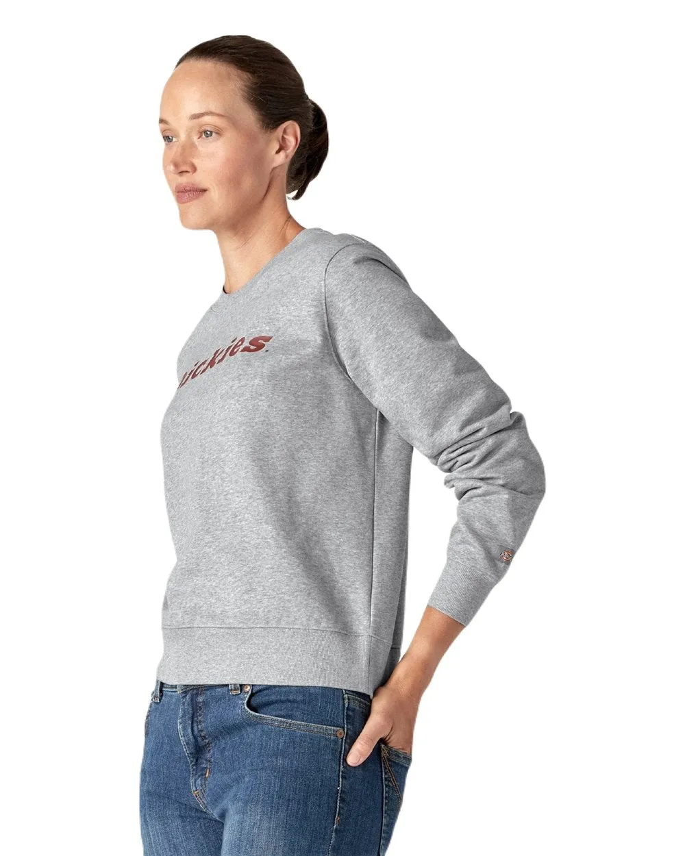 Dickies Womens Heavyweight Wordmark Crew Neck Fleece