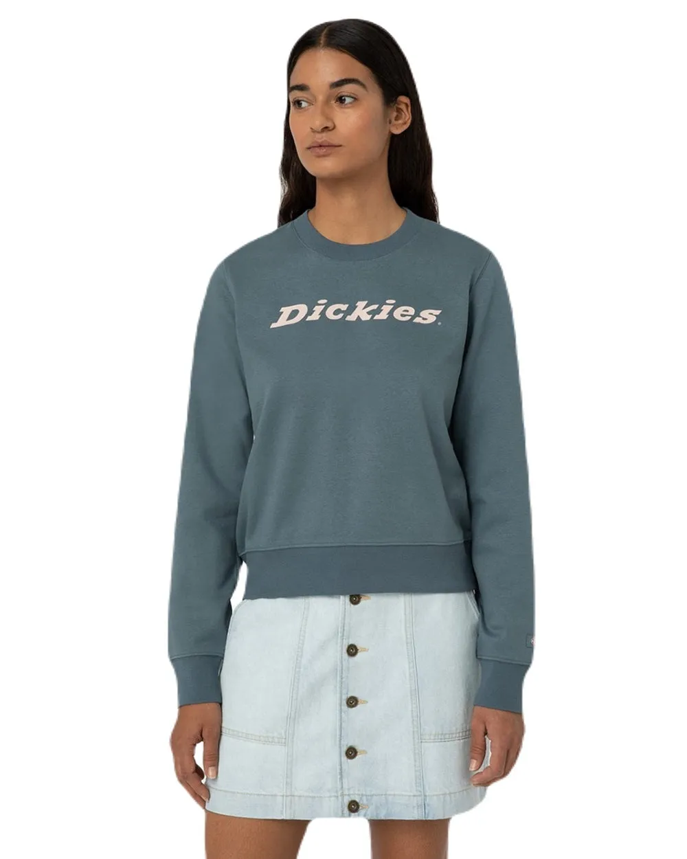 Dickies Womens Heavyweight Wordmark Crew Neck Fleece
