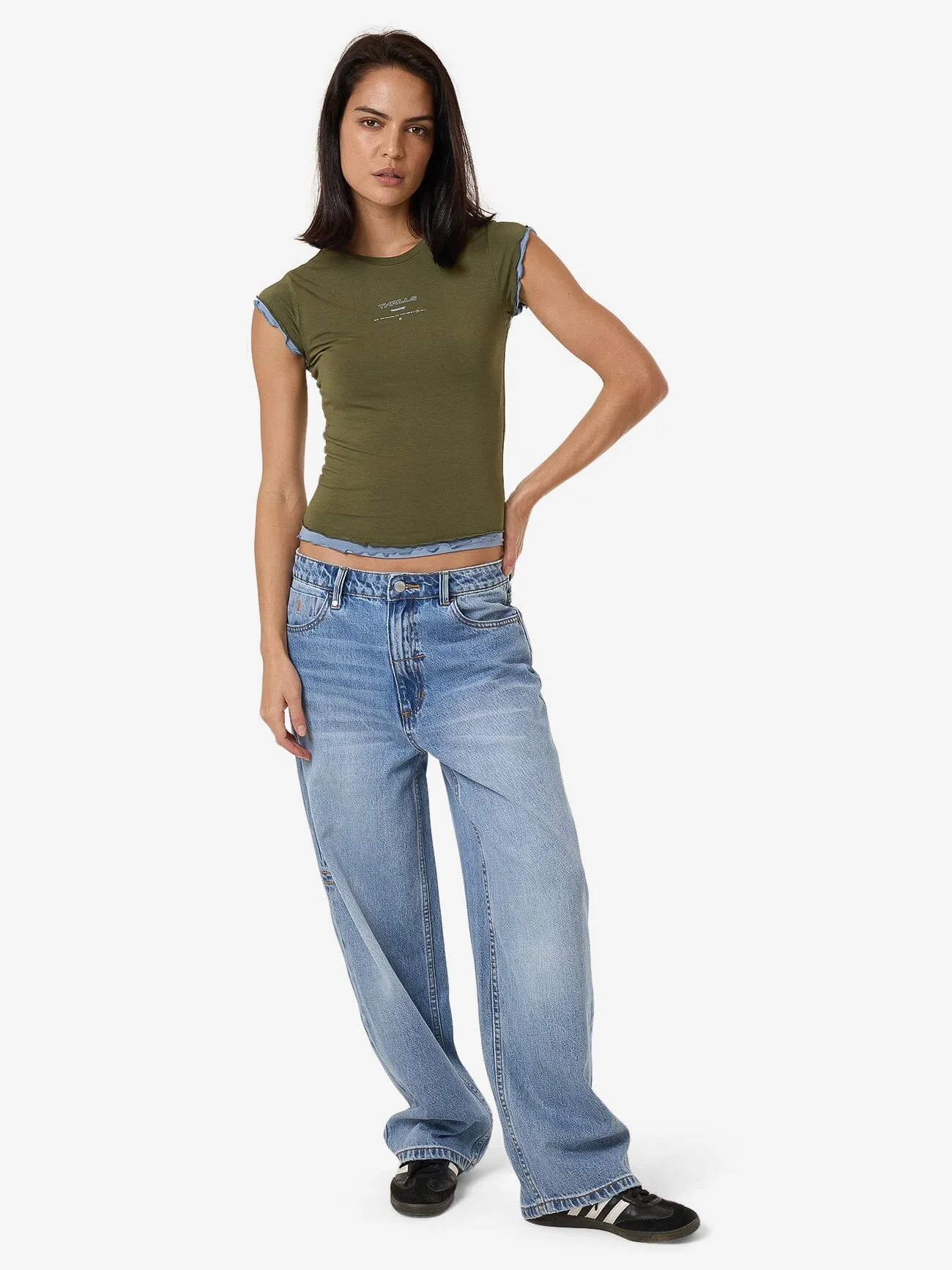 Double Down Layer Tee - Burnt Olive