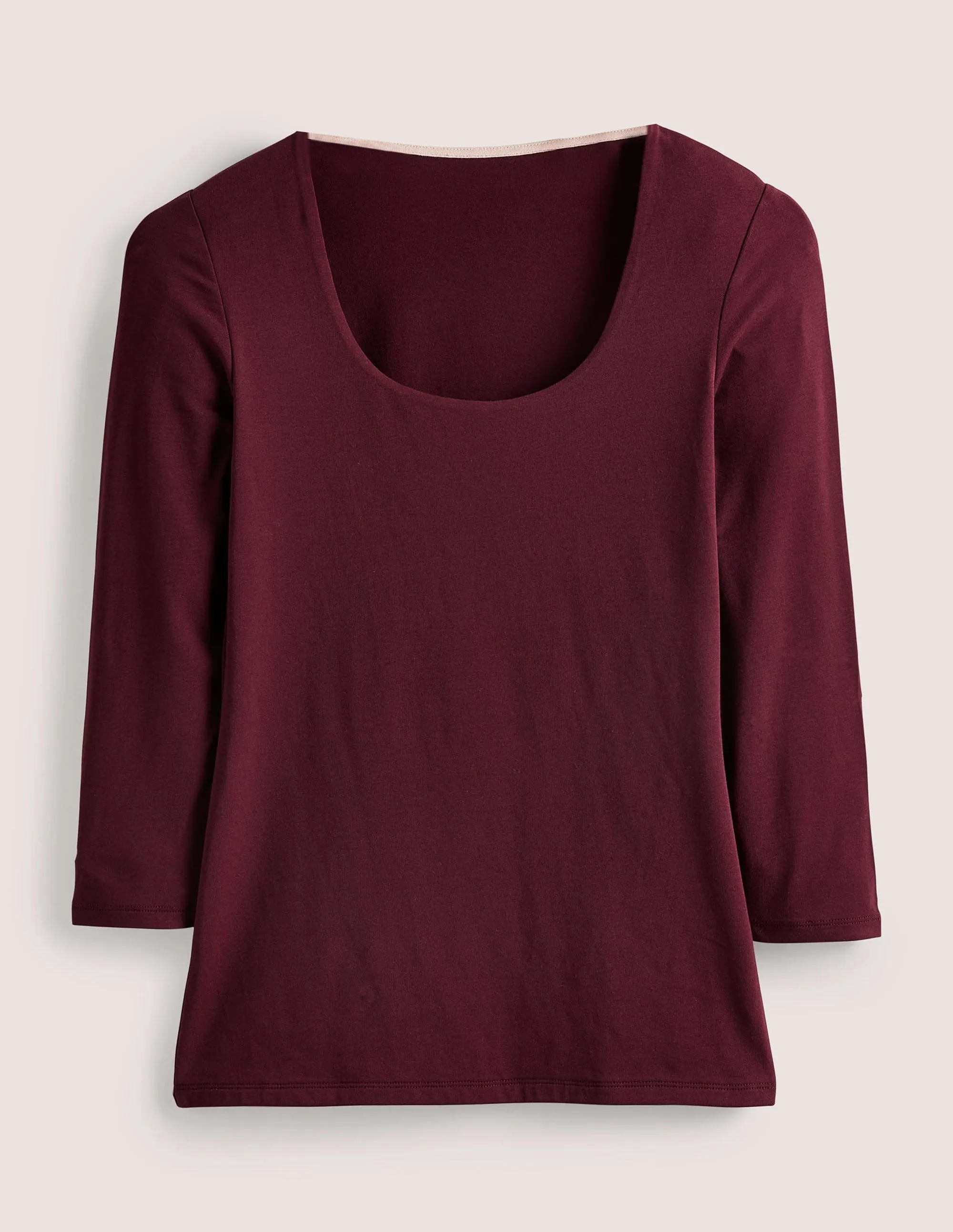 Double Layer Front Top-Mulled Wine Purple